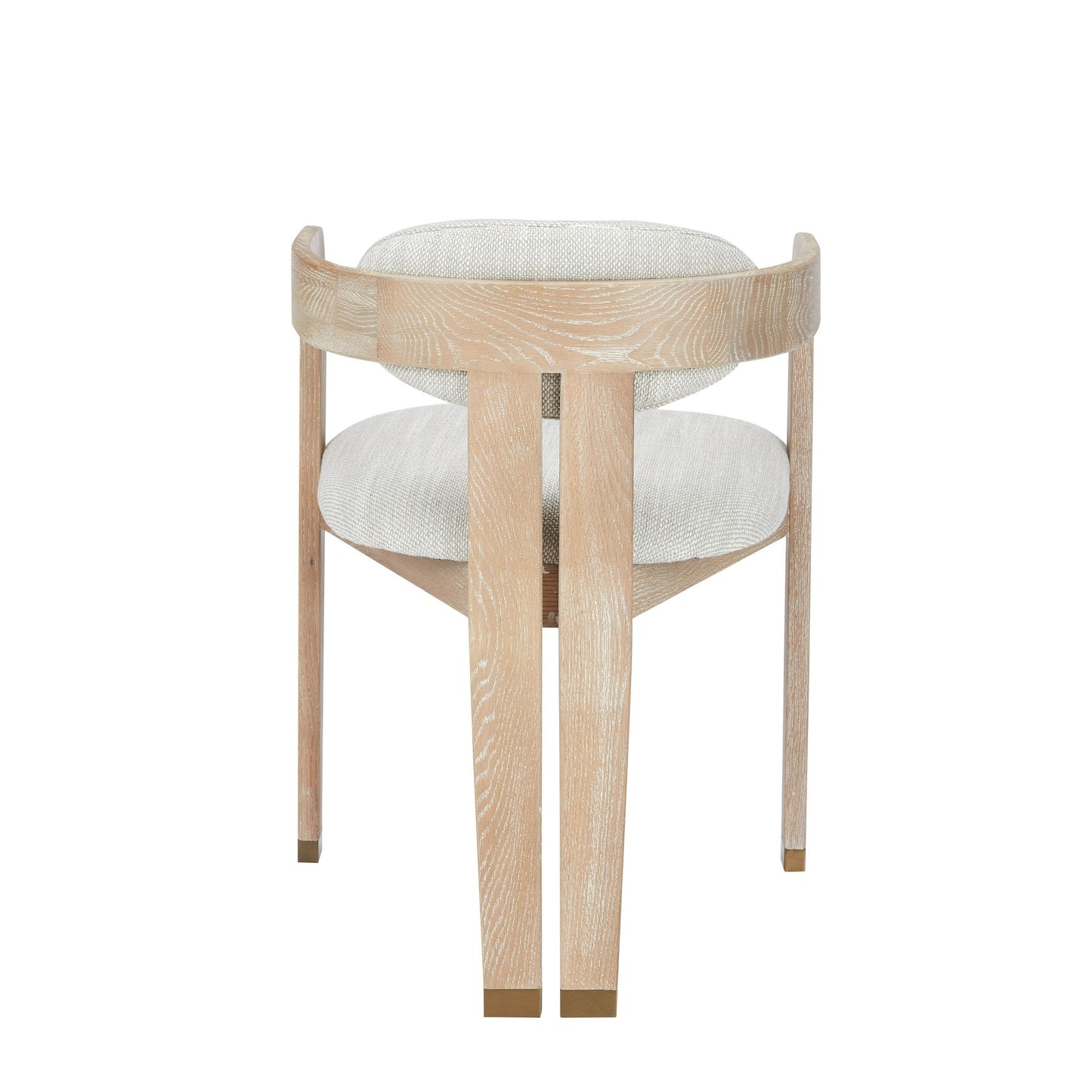 Modrest Belton Modern Off-White Fabric and White Wash Oak Dining Chair β A Chic Fusion of Contemporary Design and Subtle Elegance
