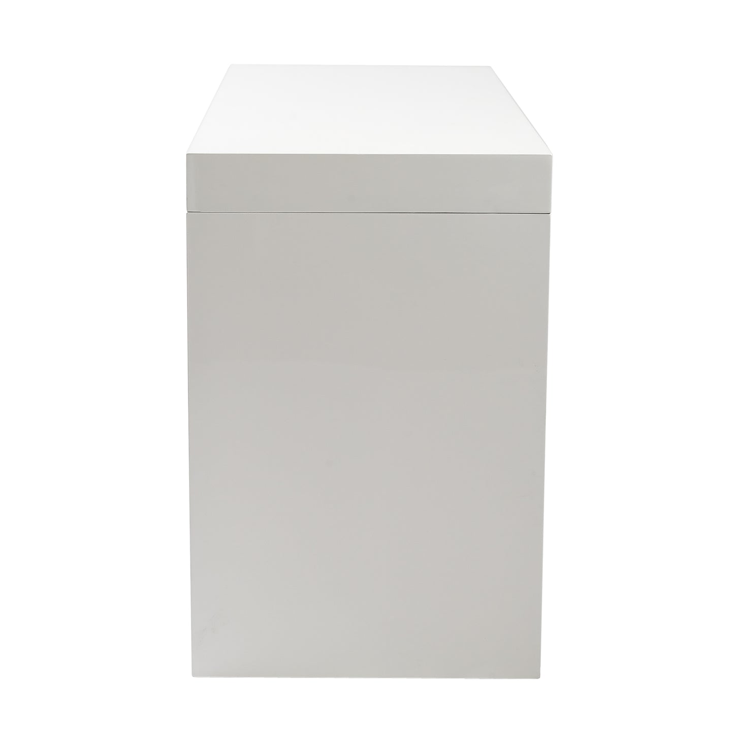 Donald Desk in White with Two Drawers
