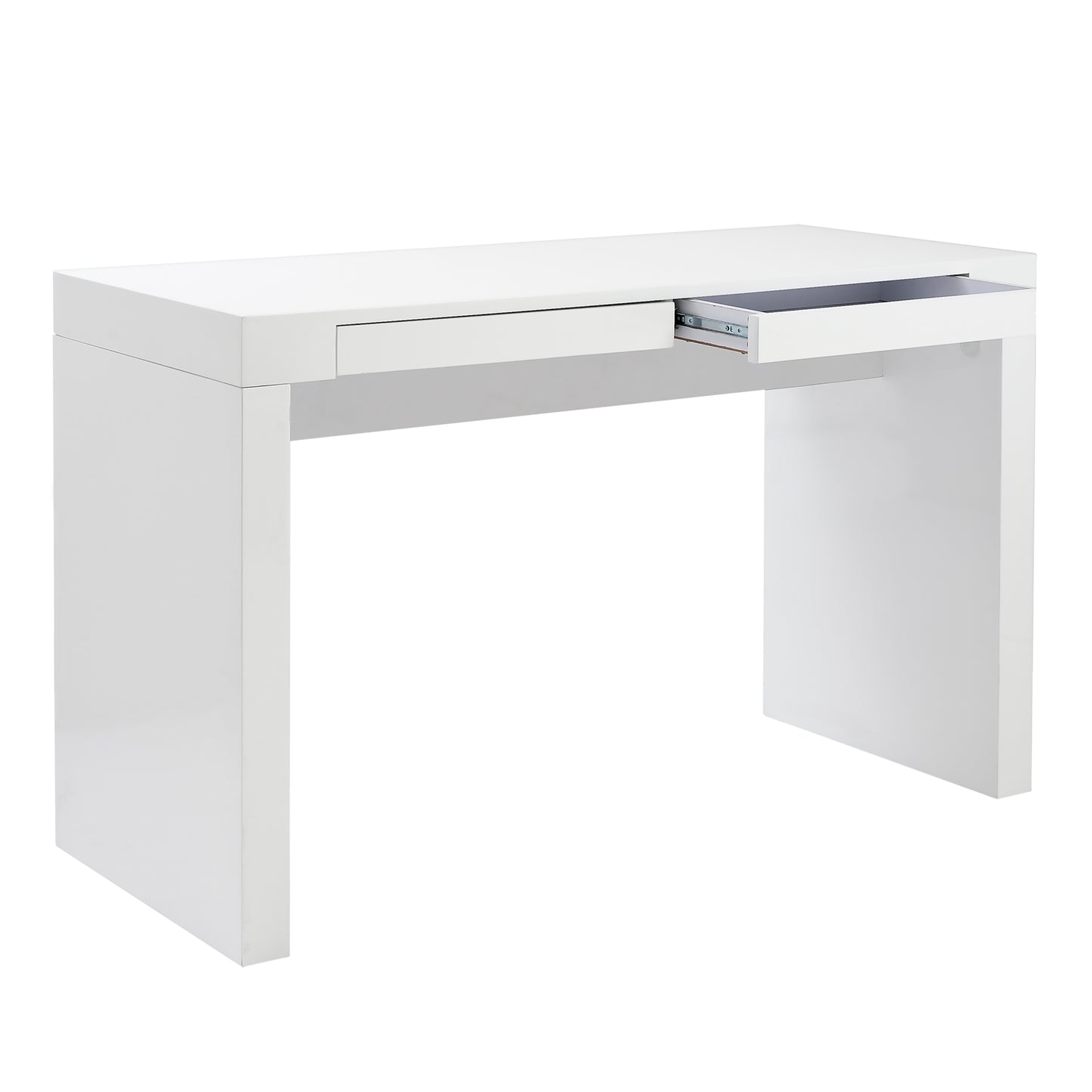 Donald Desk in White with Two Drawers