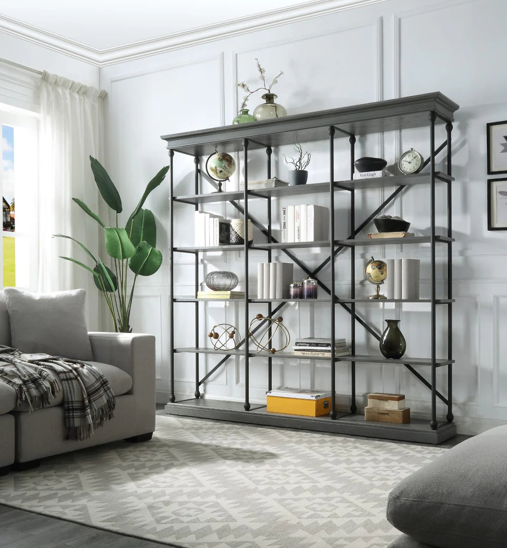 Rukia Industrial Bookshelf - Stylish and Durable Storage for Modern and Loft-Inspired Spaces