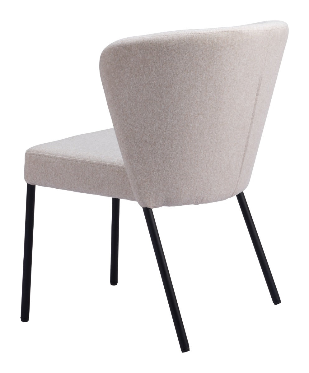Aimee Dining Chair Set of 2 - Elegant Beige Design for Chic Dining Rooms and Modern Interiors