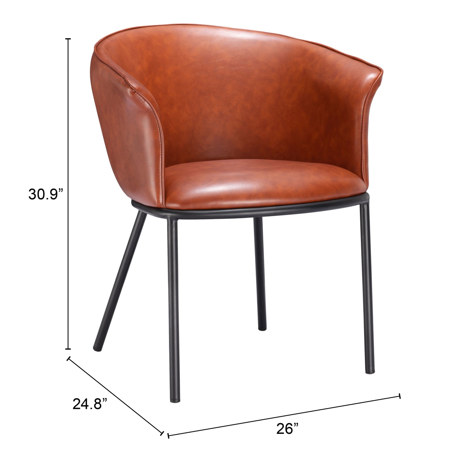 Garston Dining Chair Brown β Elegant and Comfortable Brown Dining Chair for Dining Room or Kitchen Decor