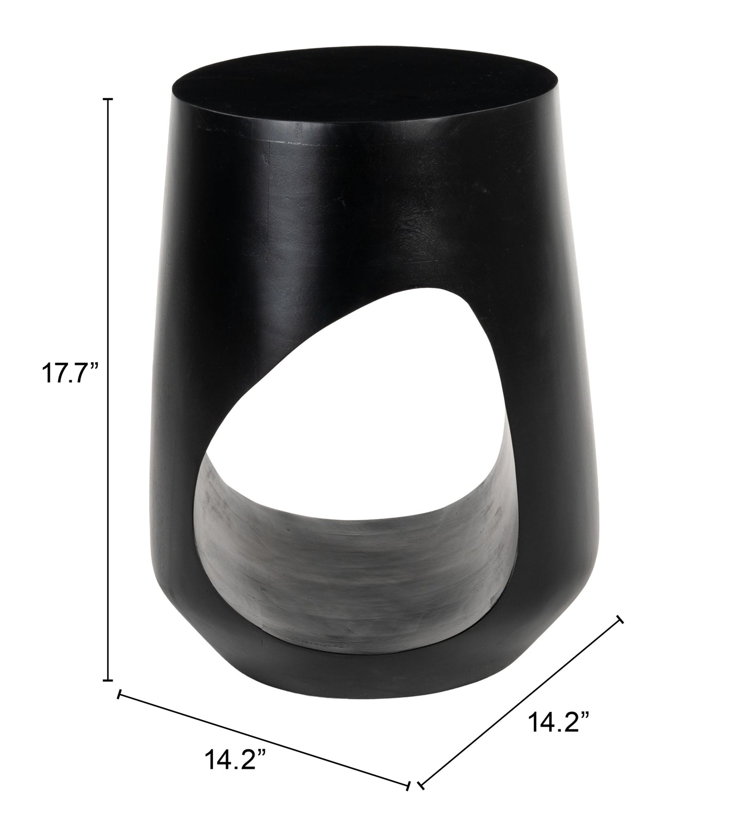 Tilk Side Table Black β Modern and Chic Black Accent for Living Room or Bedroom