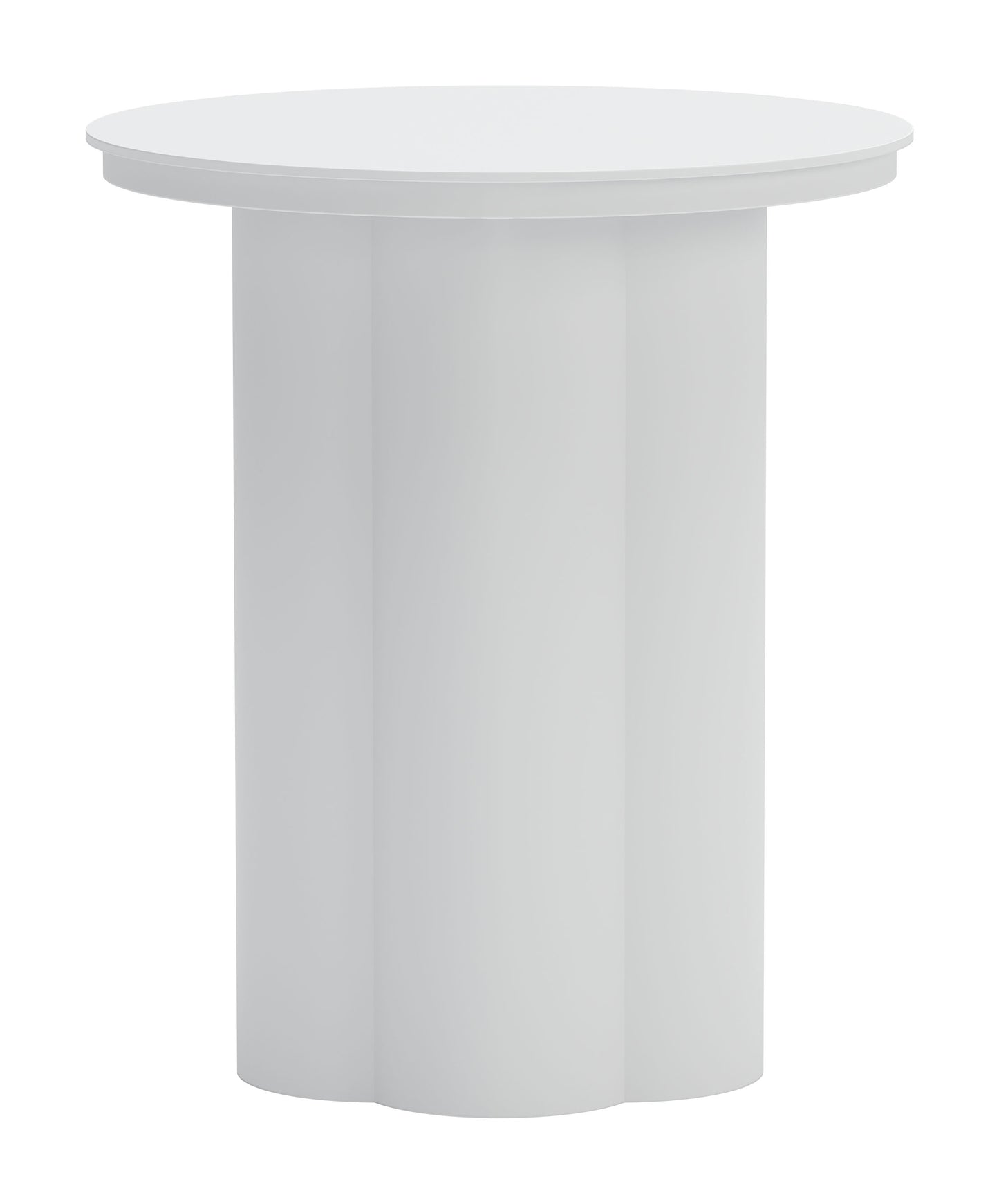 Kogur Side Table White - Sleek & Modern Side Table with a Clean White Finish for a Contemporary Touch