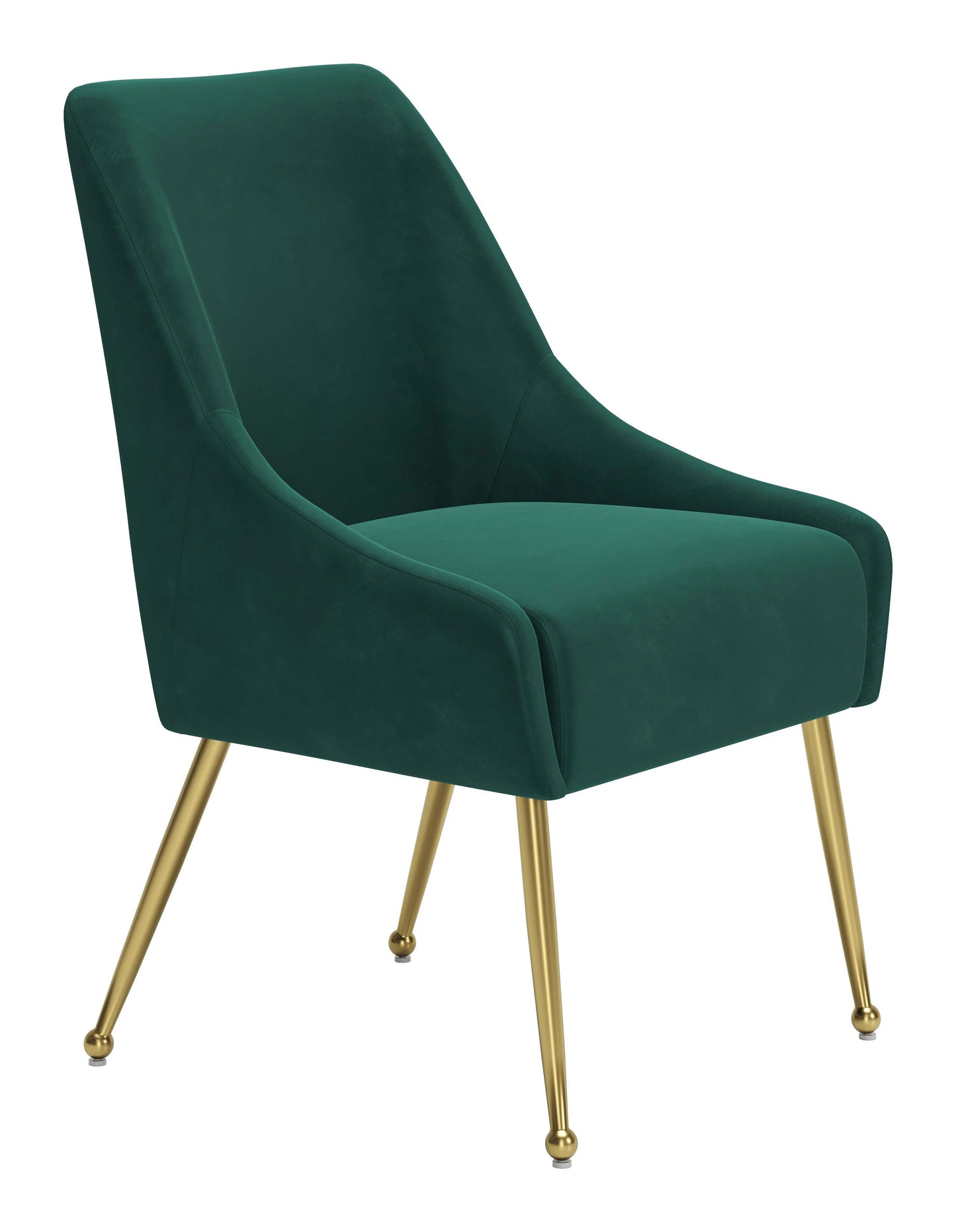 Maxine Dining Chair - Chic Green & Gold Design for Stylish Dining Rooms and Modern Interiors