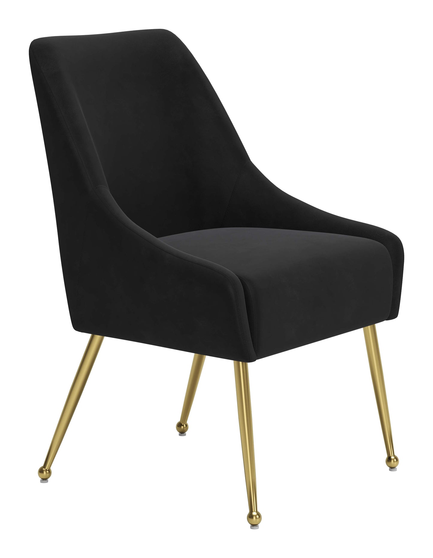Maxine Dining Chair - Stylish Black & Gold Design for Elegant Dining Rooms and Contemporary Spaces