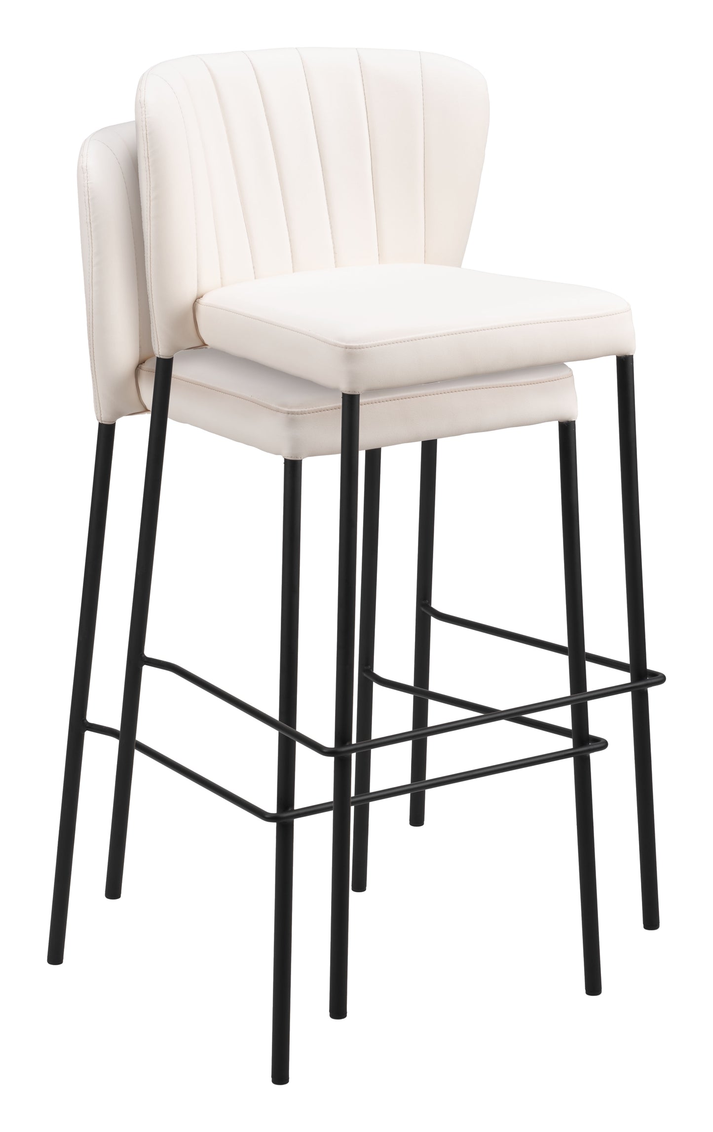 Linz Barstool Set of 2 - Stylish Cream Design for Elegant Home Bars and Dining Areas