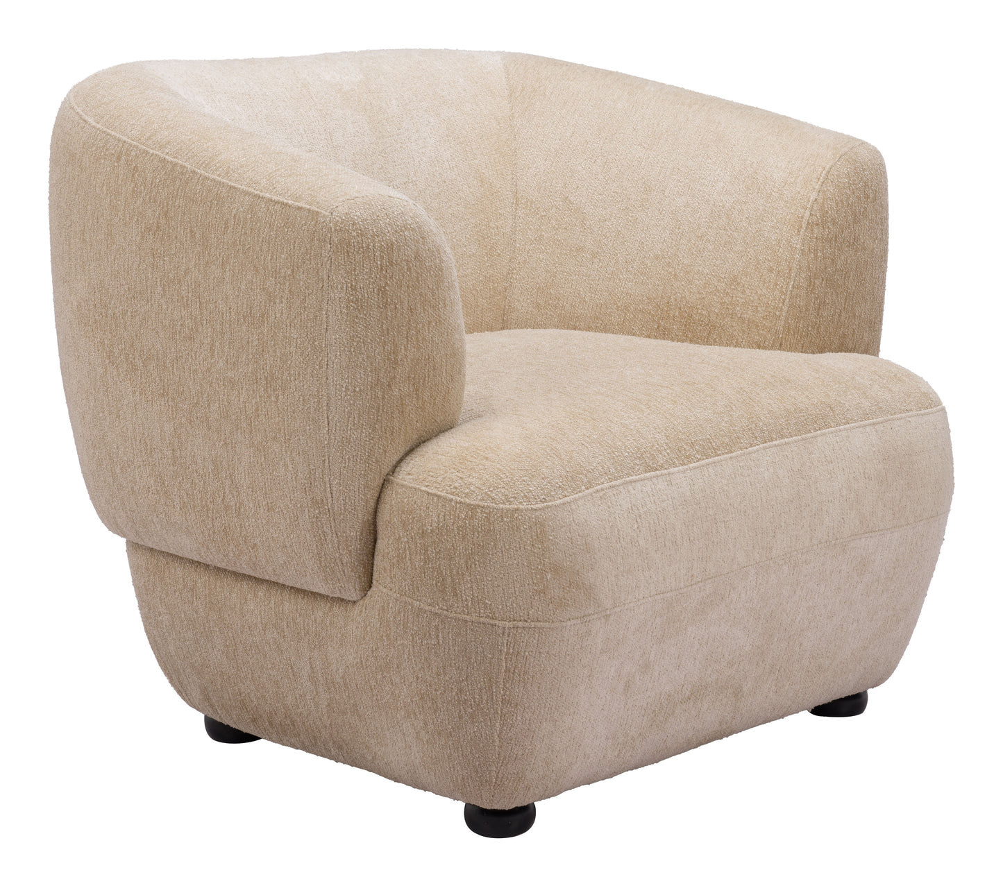 Bekker Accent Chair - Golden Beige Chic and Comfortable Upholstered Chair for Stylish Living Rooms
