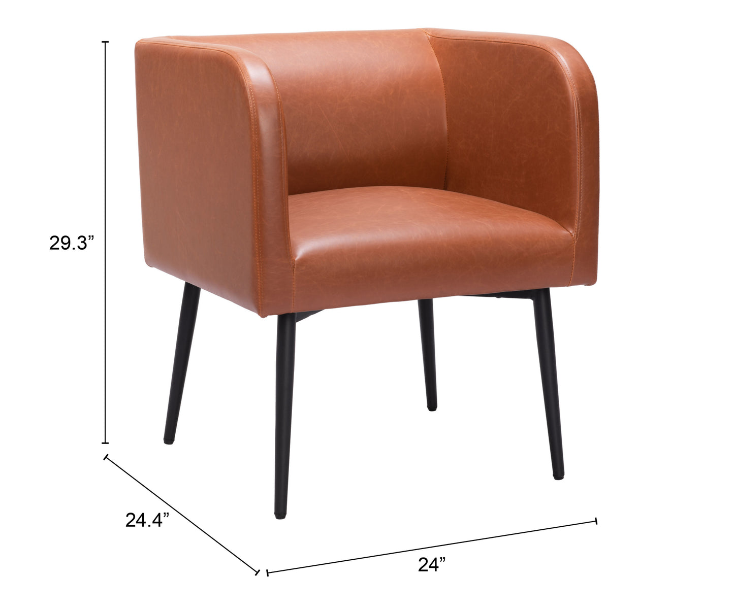 Horbat Dining Chair - Brown Stylish and Comfortable Upholstered Chair for Modern Dining Rooms