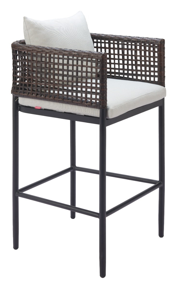 Palm Paradise Barstool Gray - Stylish & Comfortable Barstool with a Sophisticated Gray Finish for a Contemporary Look