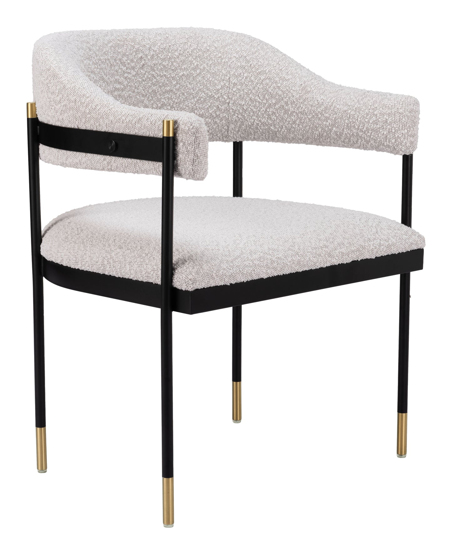 Zadar Dining Chair - Misty Gray Elegant and Comfortable Upholstered Chair for Contemporary Dining Spaces