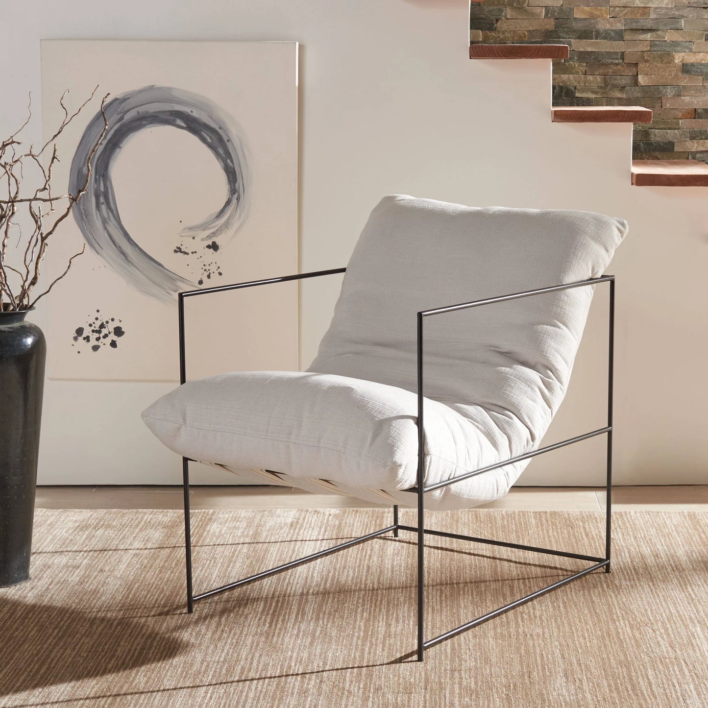 Portland Pillow Top Accent Chair - Cozy and Stylish Seating for Modern Living Spaces