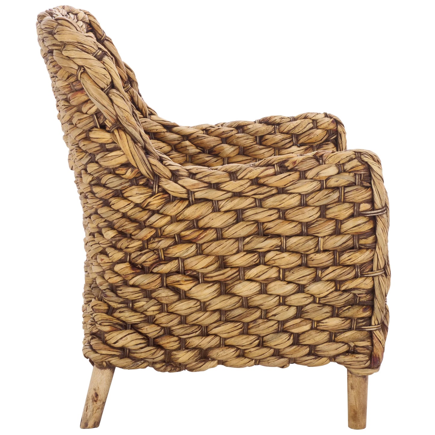 Purrl Hyacinth Accent Chair with Cushion - Natural and Comfortable Seating for a Relaxed, Coastal-Inspired Space
