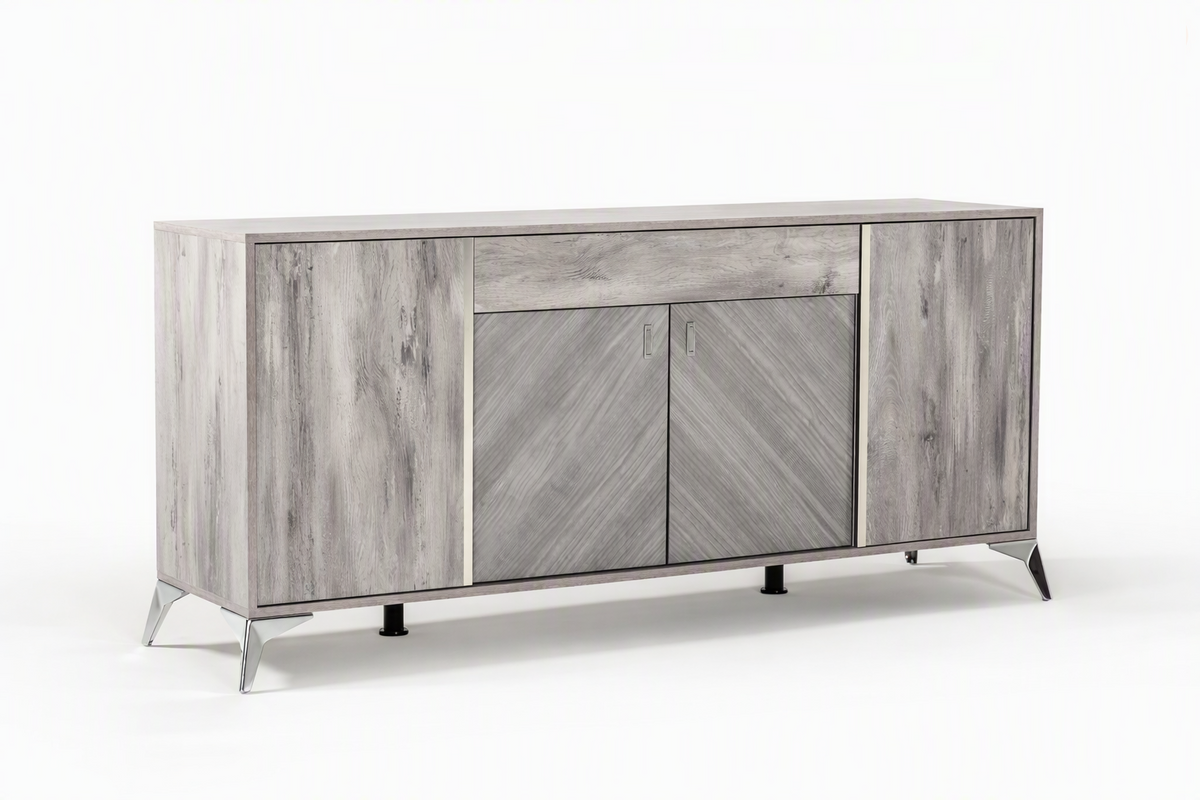 Alexa Light Grey Gloss Buffet