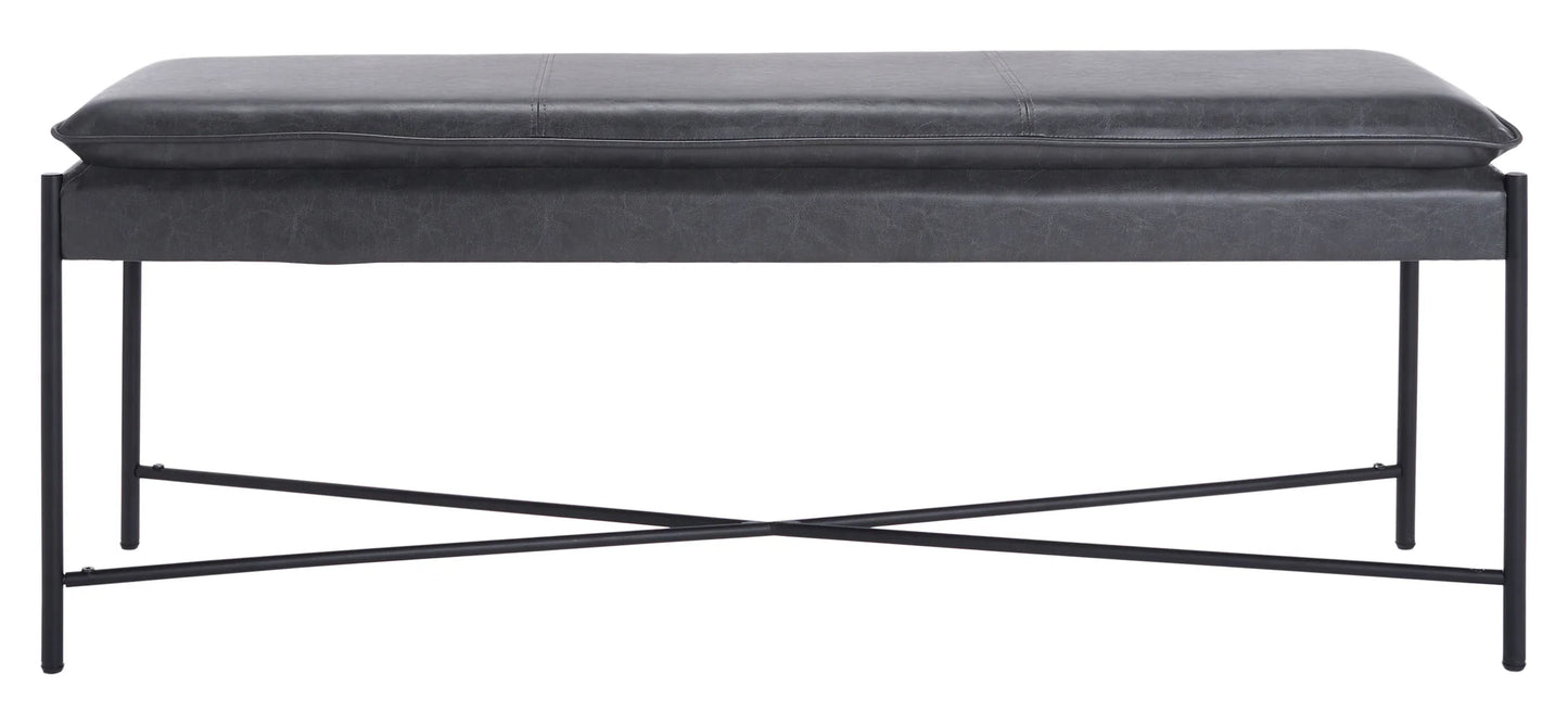 Kara Cushioned X Bench - Elegant and Versatile Seating for Modern Living Rooms or Entryways