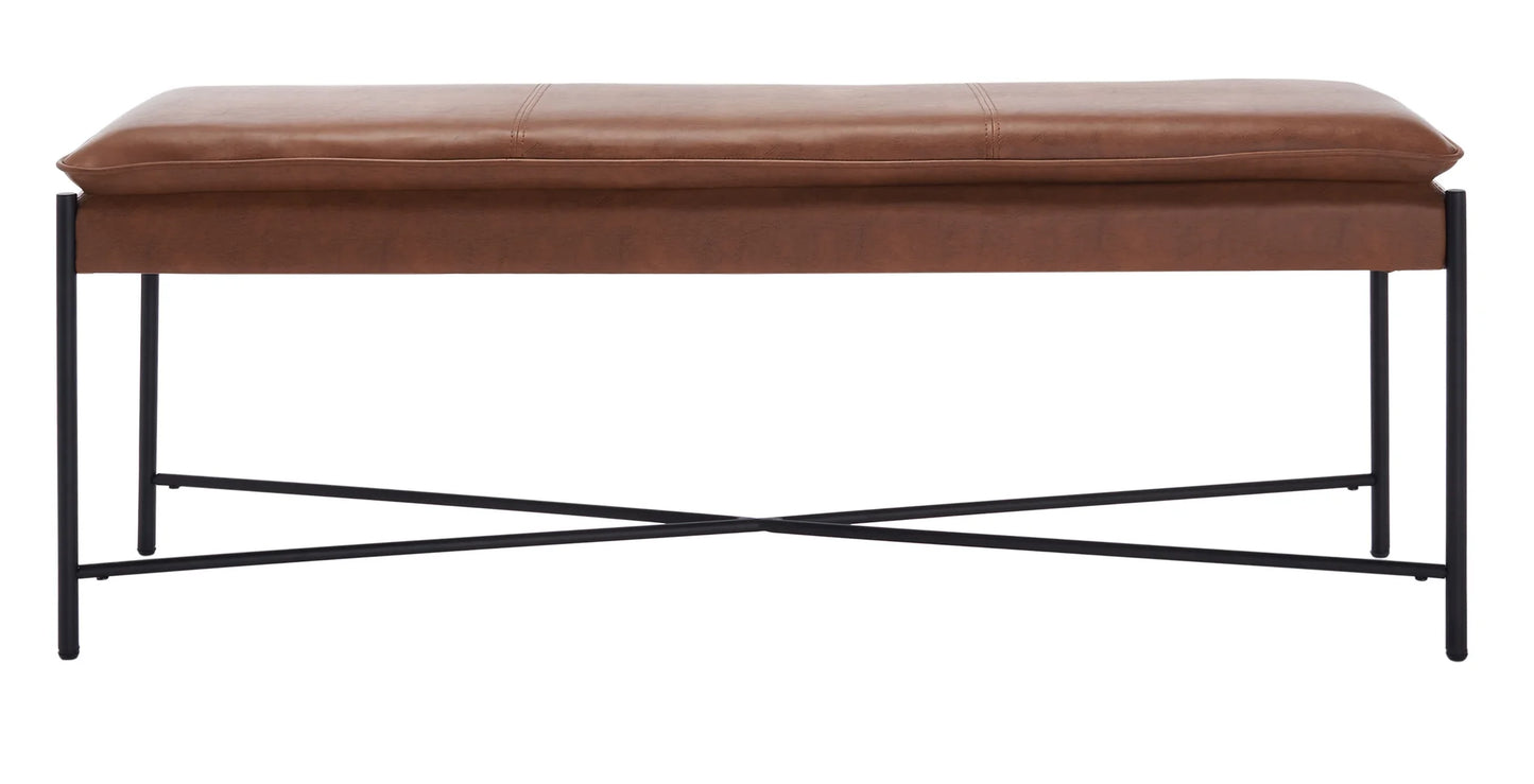 Kara Cushioned X Bench - Elegant and Versatile Seating for Modern Living Rooms or Entryways