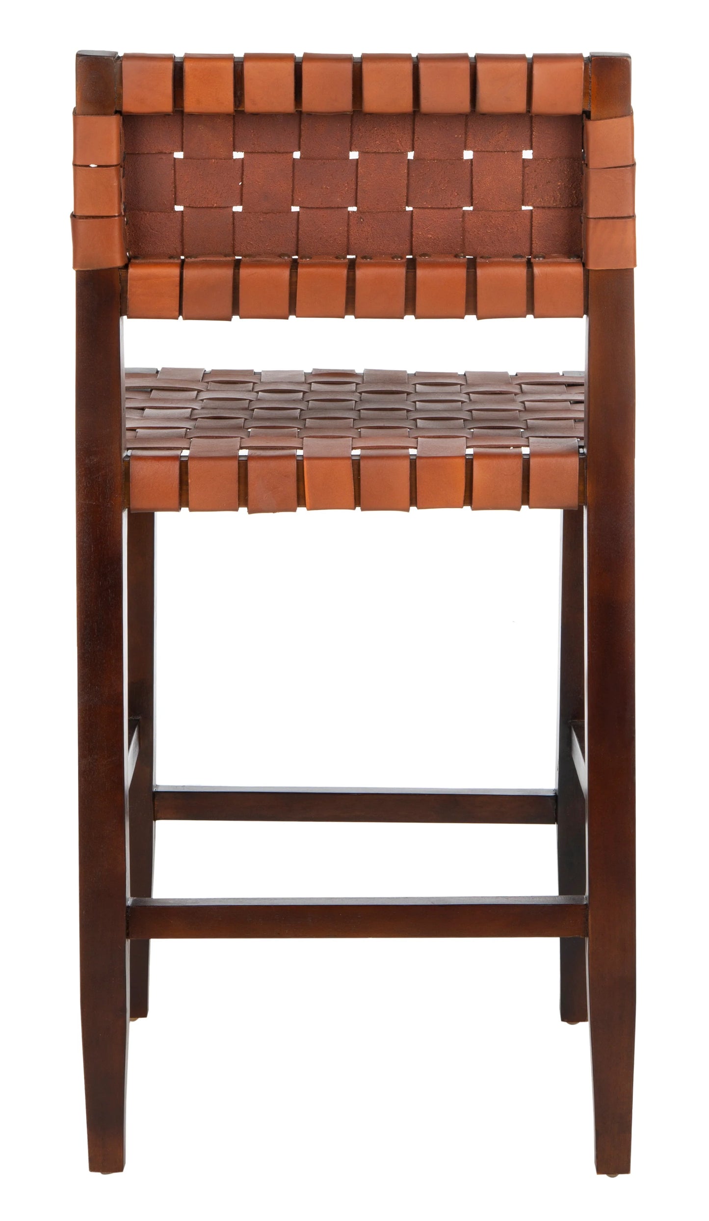 Paxton Woven Leather Counter Stool - Stylish and Comfortable Seating for Your Kitchen or Bar