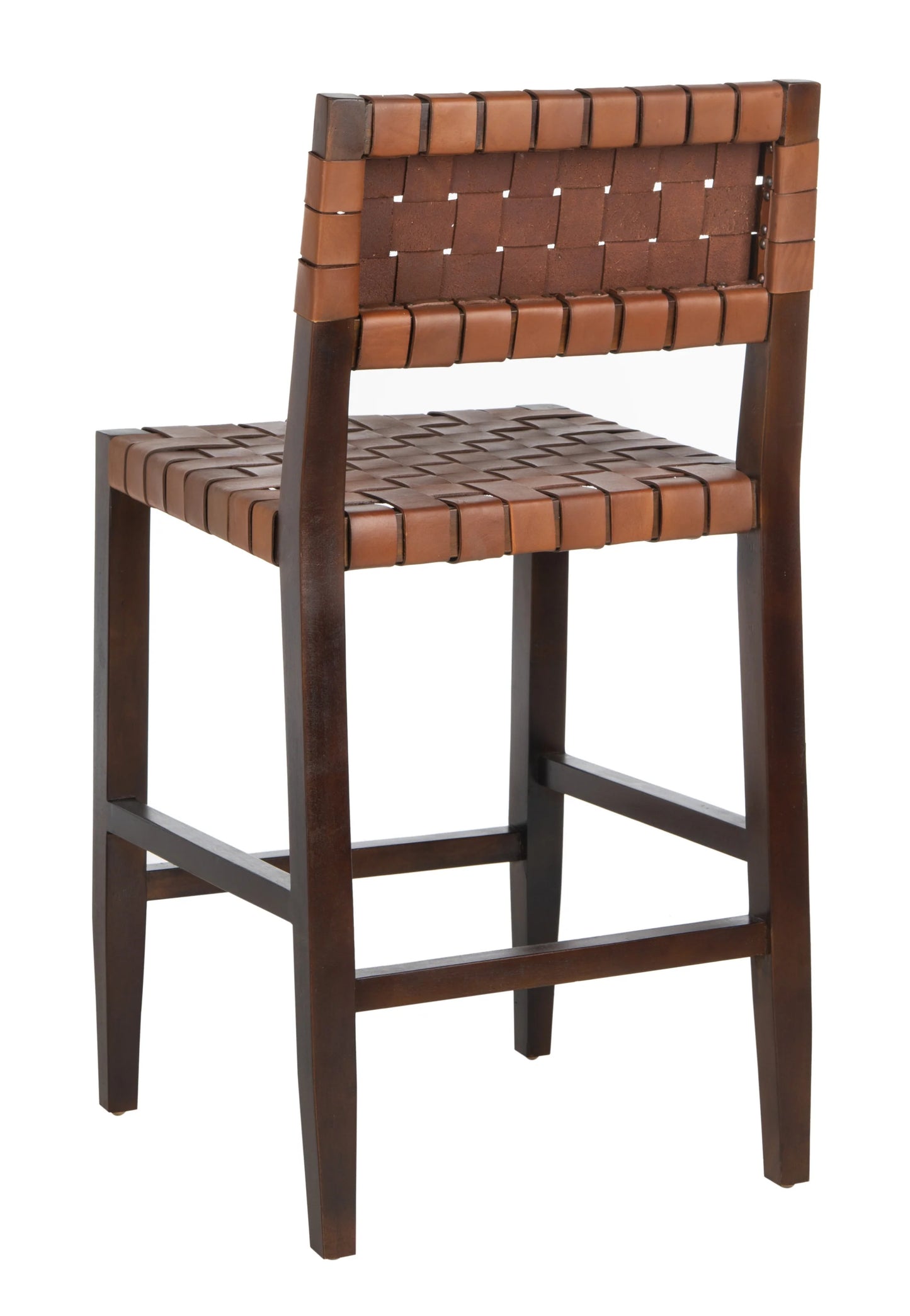 Paxton Woven Leather Counter Stool - Stylish and Comfortable Seating for Your Kitchen or Bar