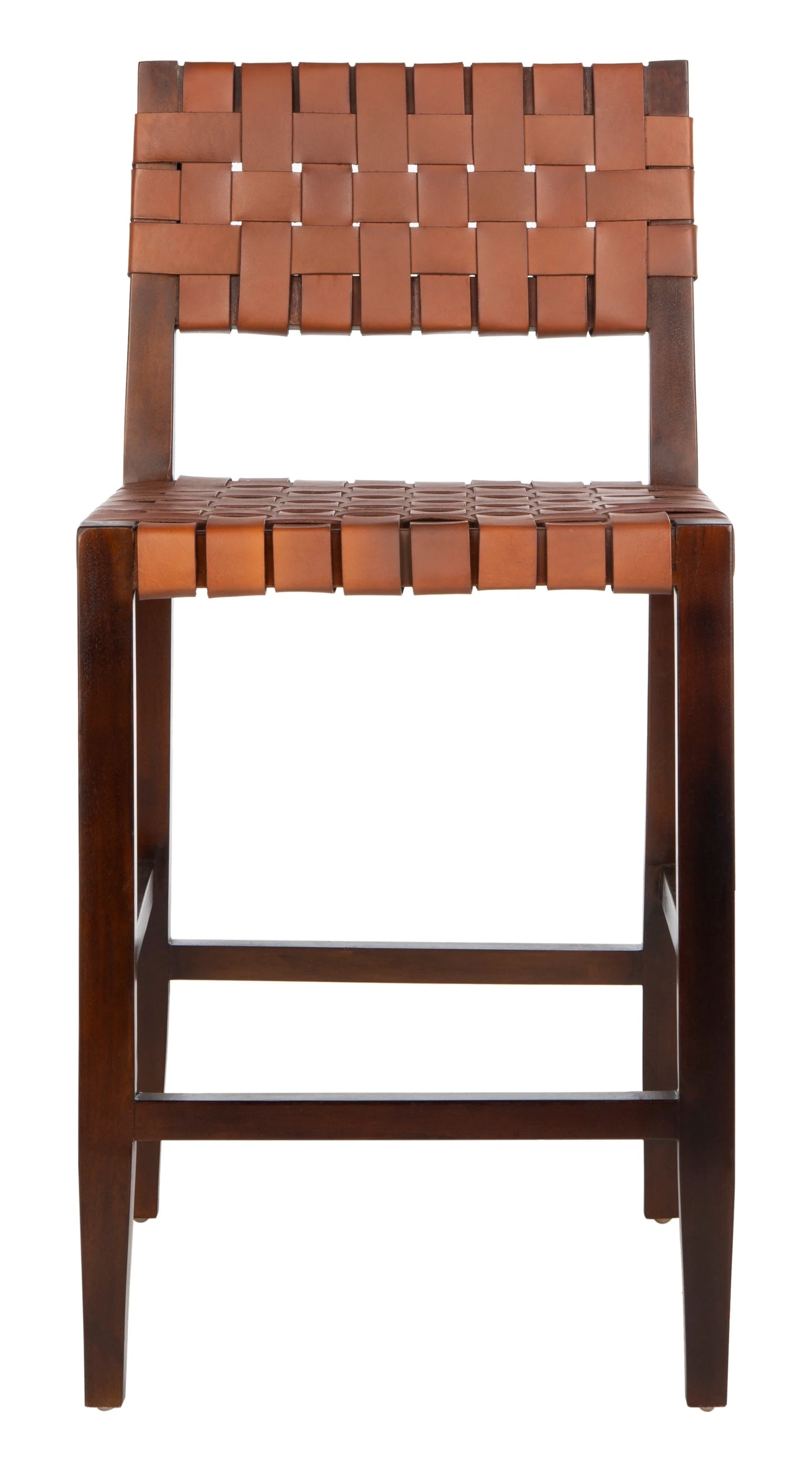 Paxton Woven Leather Counter Stool - Stylish and Comfortable Seating for Your Kitchen or Bar
