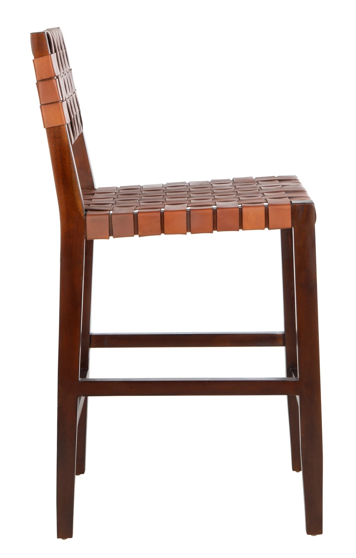 Paxton Woven Leather Counter Stool - Stylish and Comfortable Seating for Your Kitchen or Bar