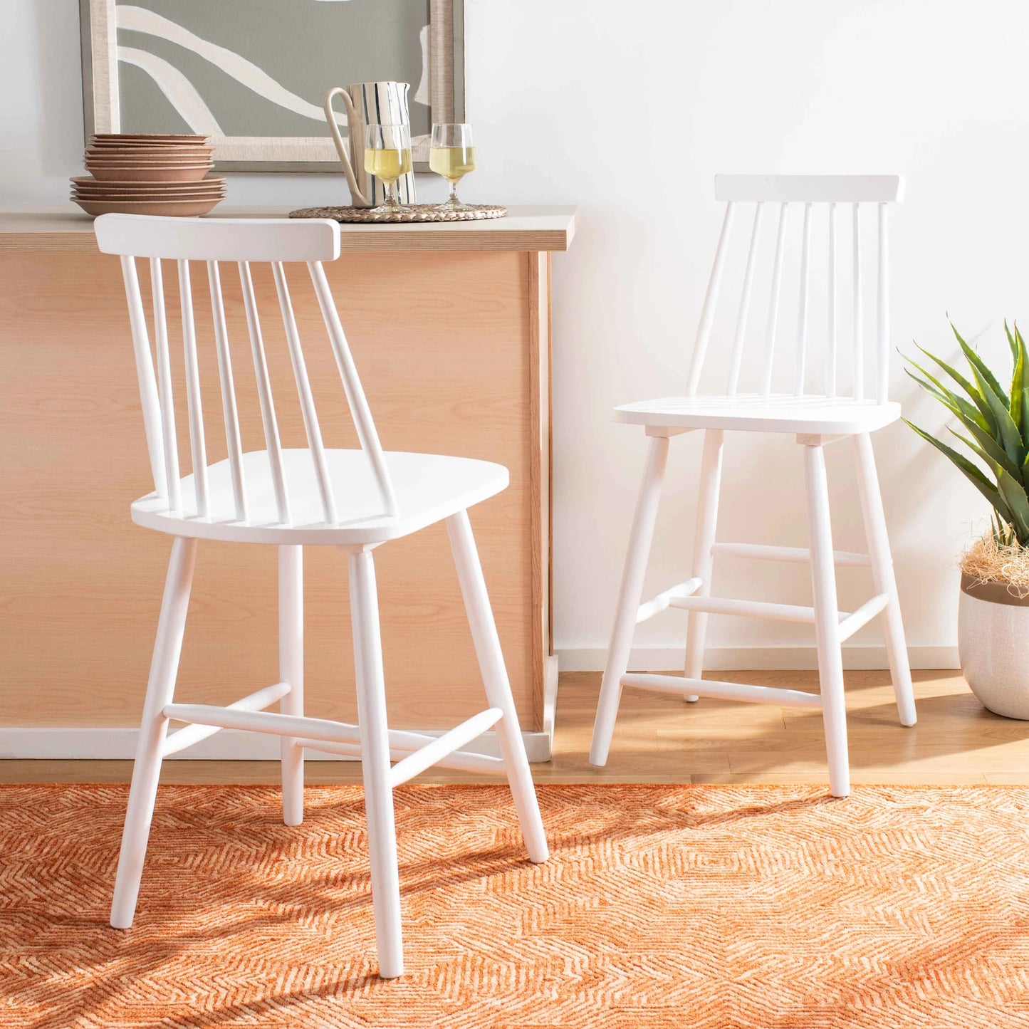 Beaufort Counter Stool Set of 2 - Stylish and Comfortable Seating for Your Kitchen or Bar Area