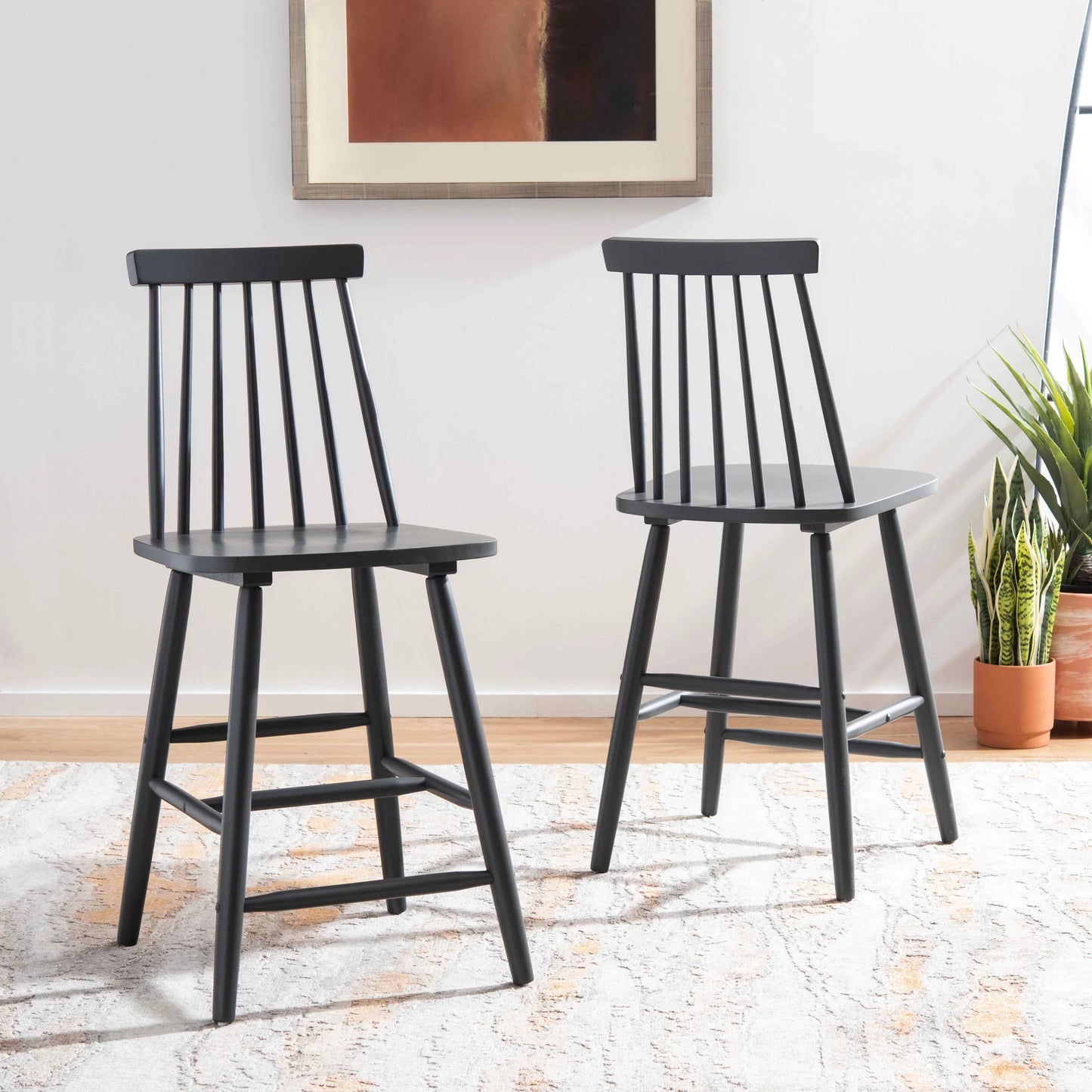 Beaufort Counter Stool Set of 2 - Stylish and Comfortable Seating for Your Kitchen or Bar Area