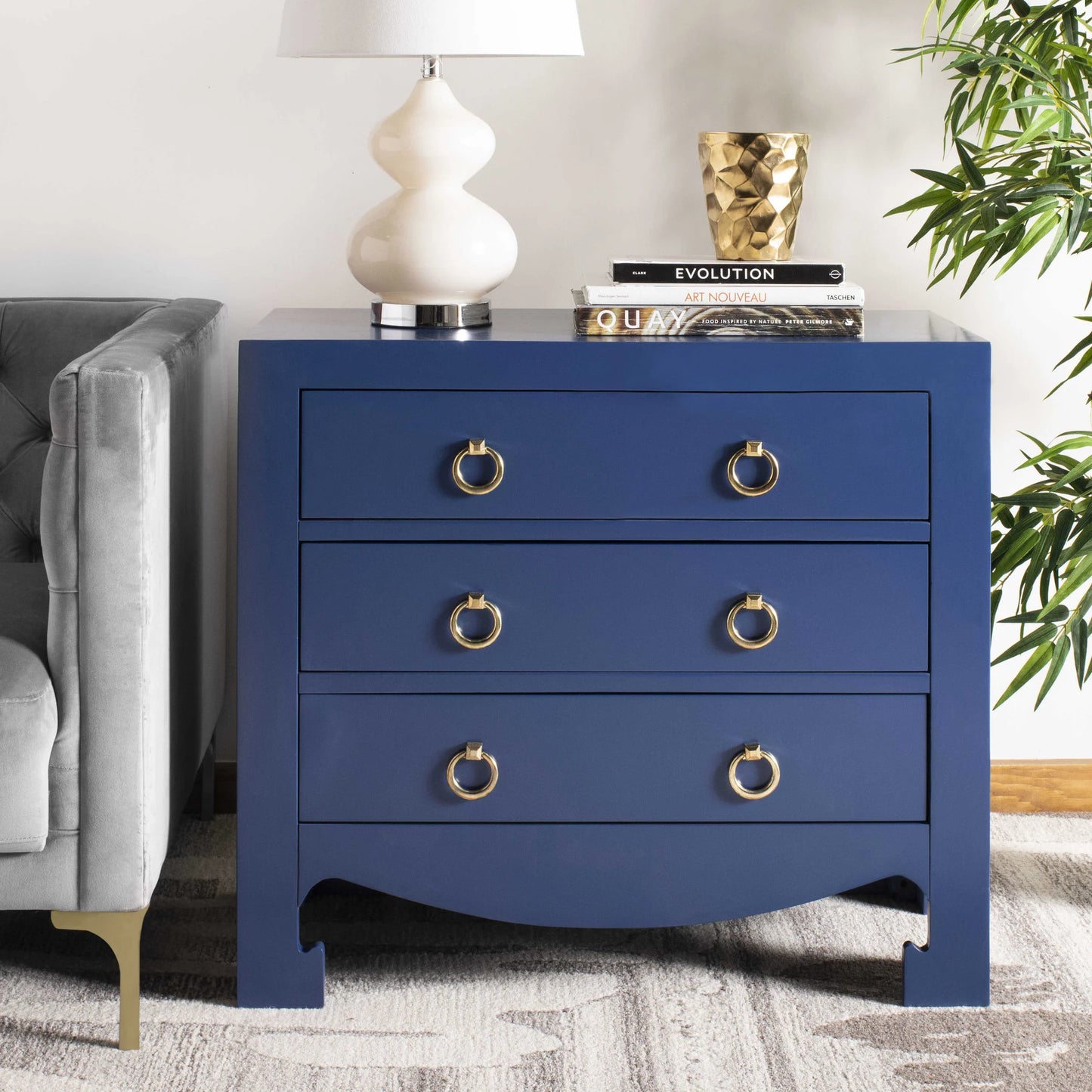 Dion 3-Drawer Chest - Elegant and Functional Storage Solution for Any Room