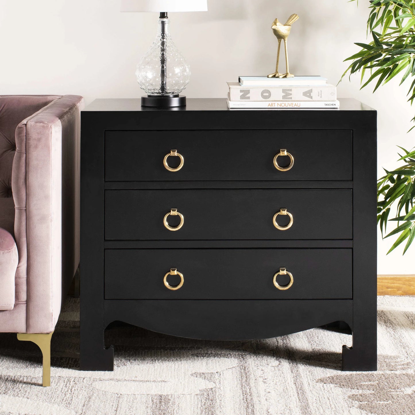 Dion 3-Drawer Chest - Elegant and Functional Storage Solution for Any Room