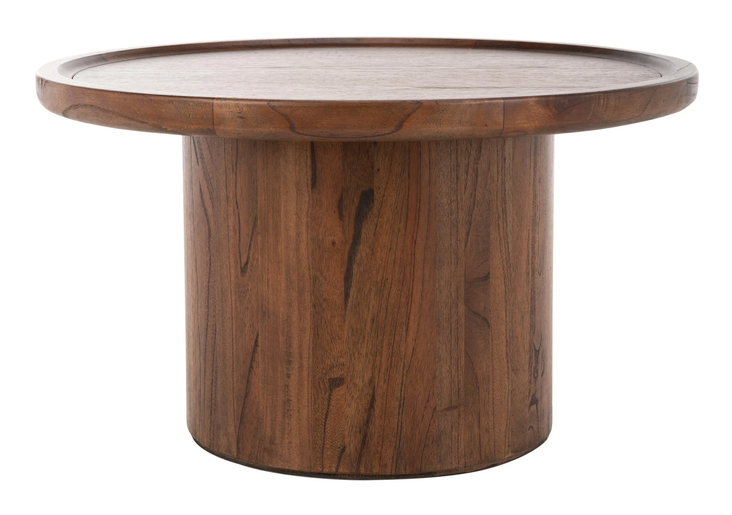 Devin Round Pedestal Coffee Table - Elegant and Modern Centerpiece for Your Living Room