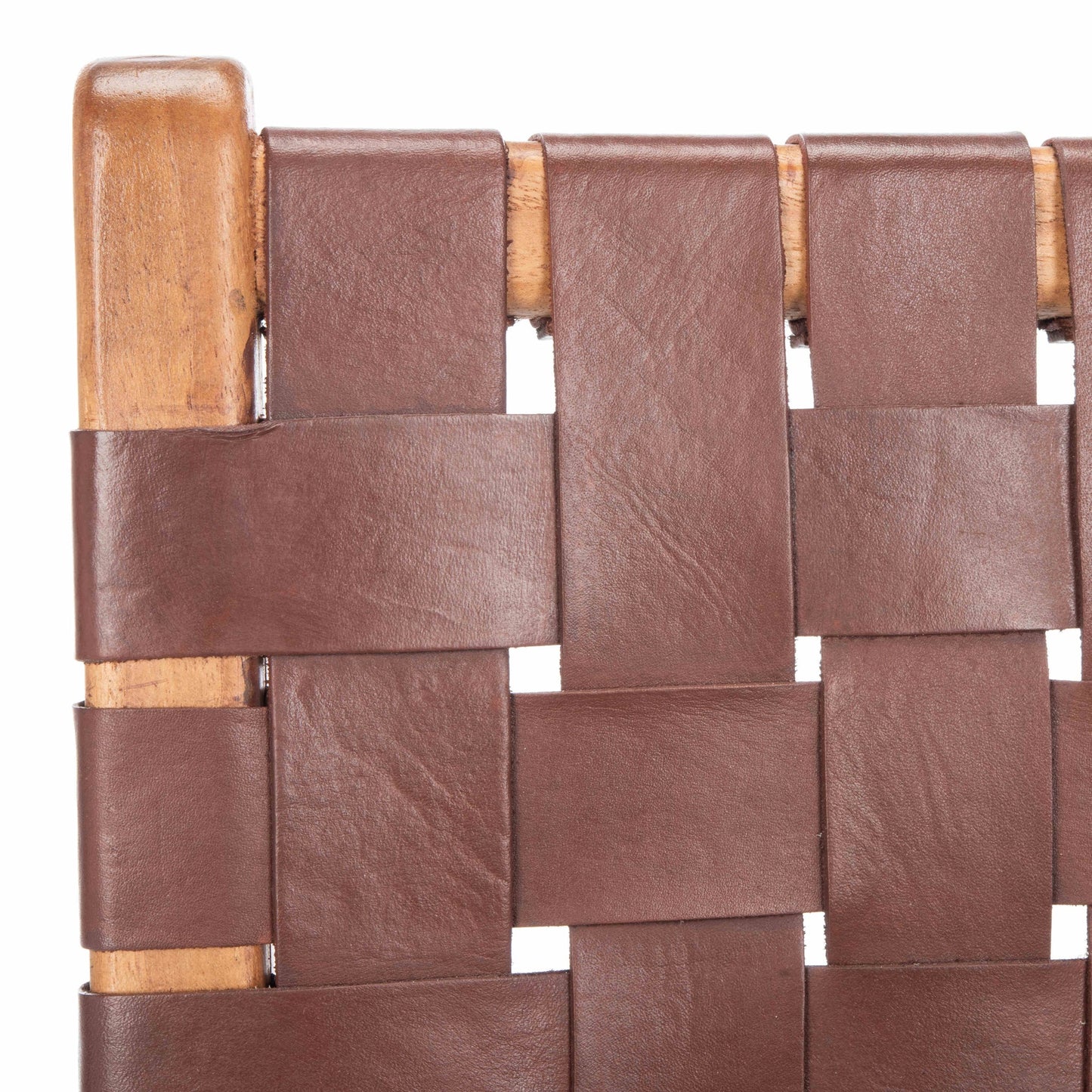 Taika Woven Leather Dining Chair Set of 2 - Elegant and Durable Seating for Contemporary Dining Spaces