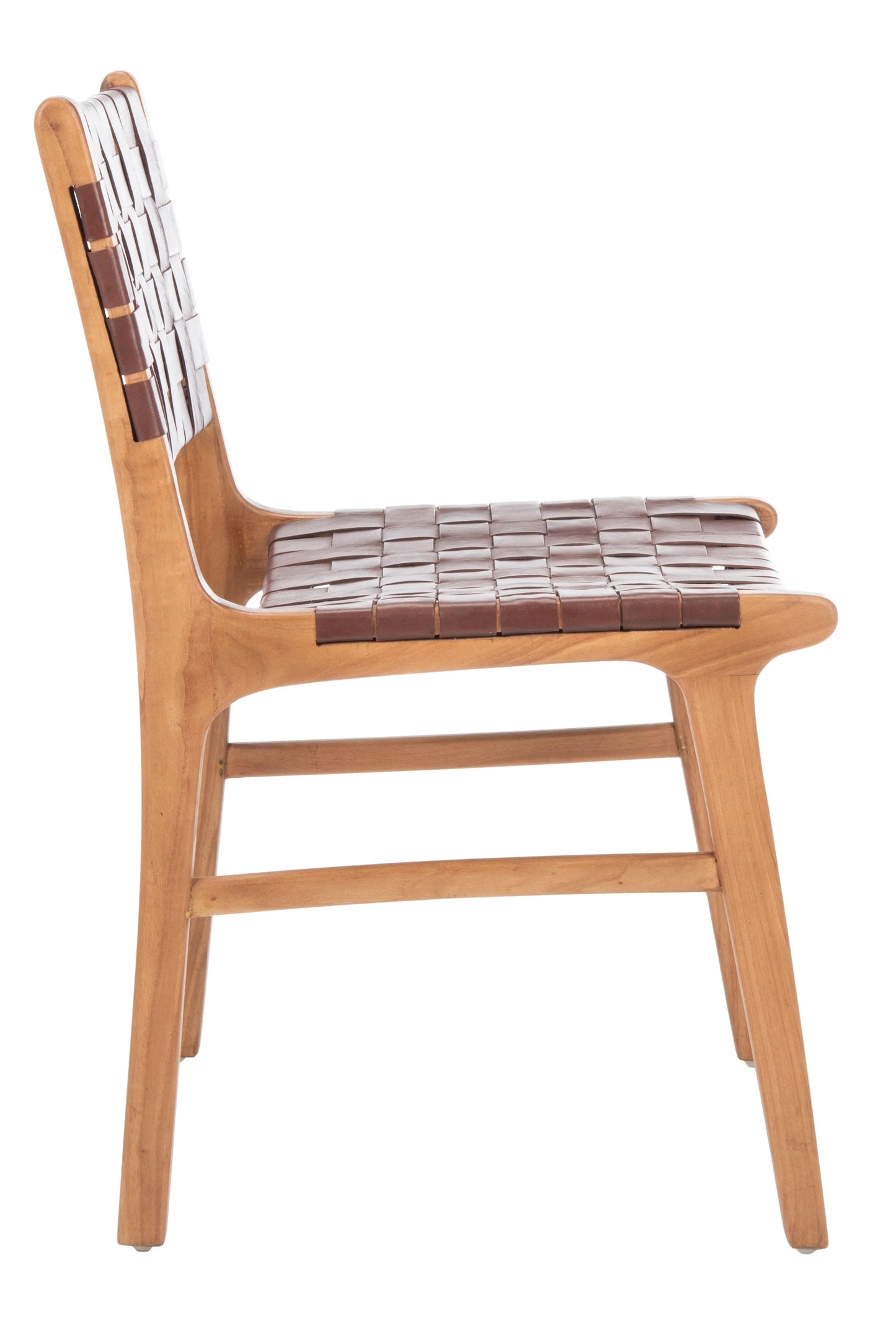 Taika Woven Leather Dining Chair Set of 2 - Elegant and Durable Seating for Contemporary Dining Spaces