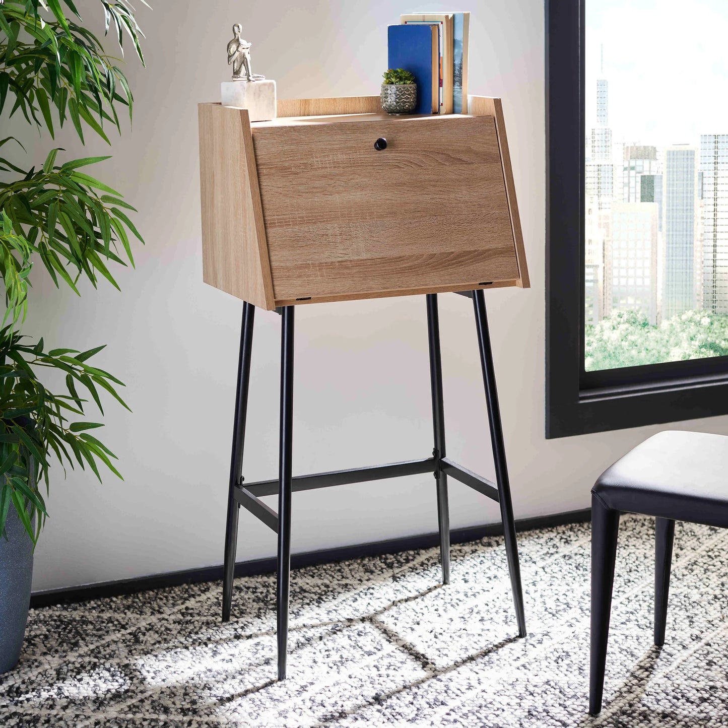 Xander Modern Secretary Desk - Sleek and Functional Workspace for Contemporary Home Offices