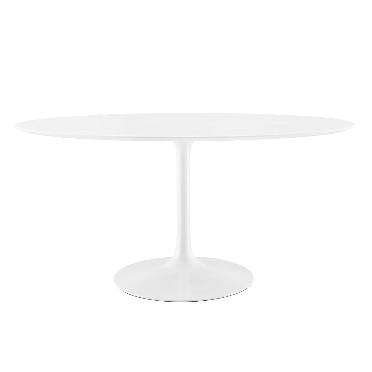 Lippa 60" Oval Wood Dining Table – Sleek Shape Perfect for Intimate Gatherings