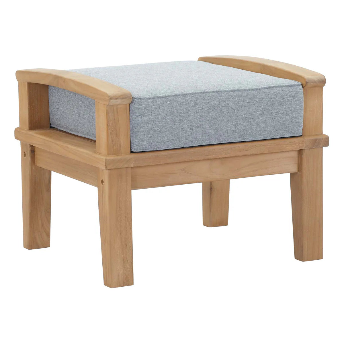 Marina 6-Piece Outdoor Patio Teak Set in Natural Gray – Stylish and Durable Furniture for Comfortable Outdoor Living