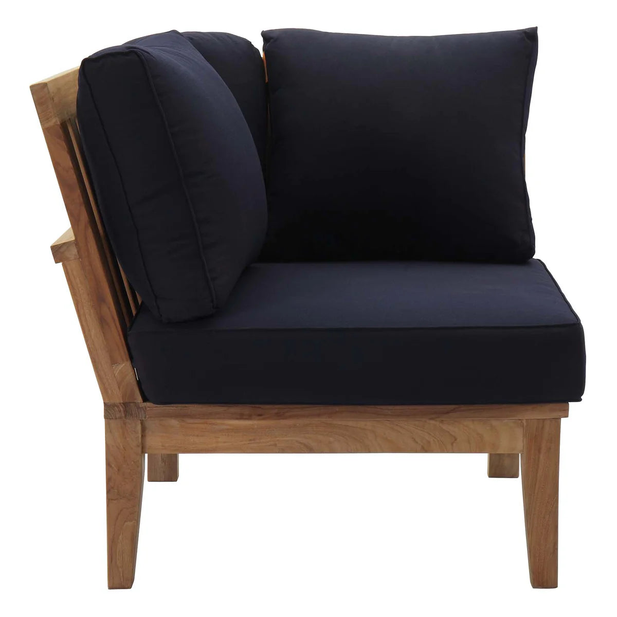 Marina 6-Piece Teak Sectional Sofa Set – Elegant Outdoor Seating with Weather-Resistant Cushions for Lasting Comfort and Style