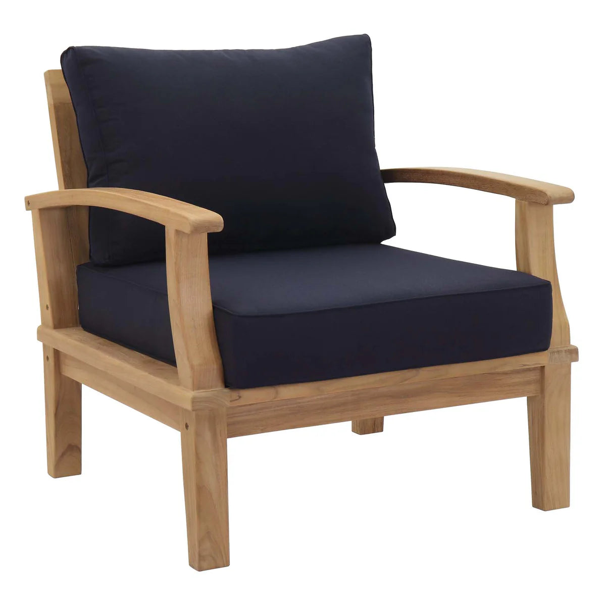 Marina 6-Piece Teak Sectional Sofa Set – Elegant Outdoor Seating with Weather-Resistant Cushions for Lasting Comfort and Style