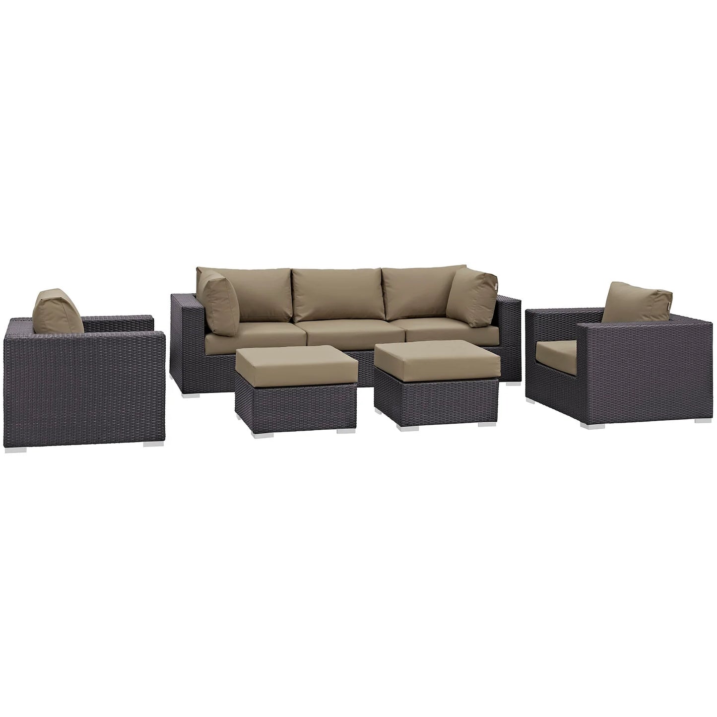 Convene 7-Piece Outdoor Patio Sectional Set – Spacious, Stylish Seating for Ultimate Relaxation