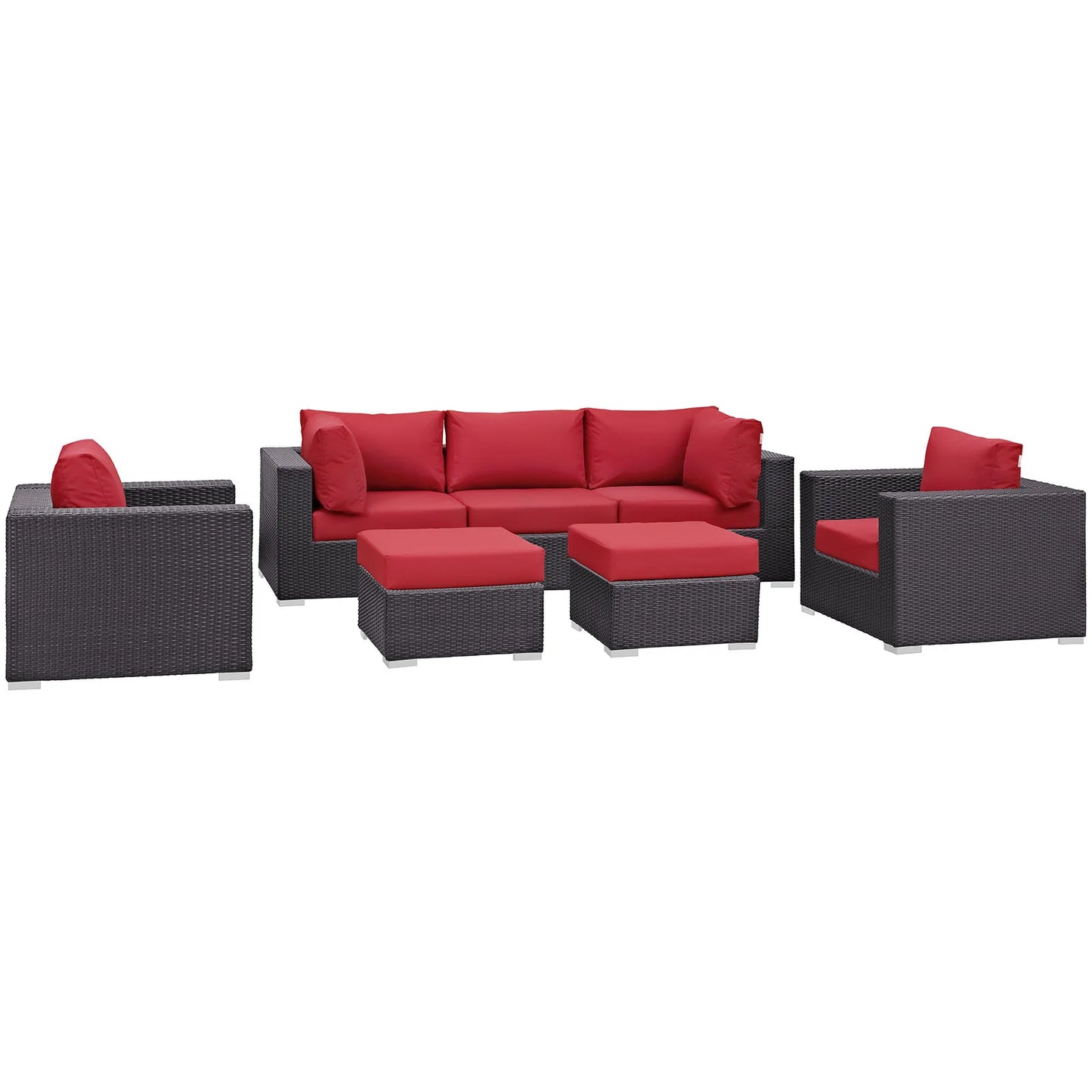 Convene 7-Piece Outdoor Patio Sectional Set – Spacious, Stylish Seating for Ultimate Relaxation
