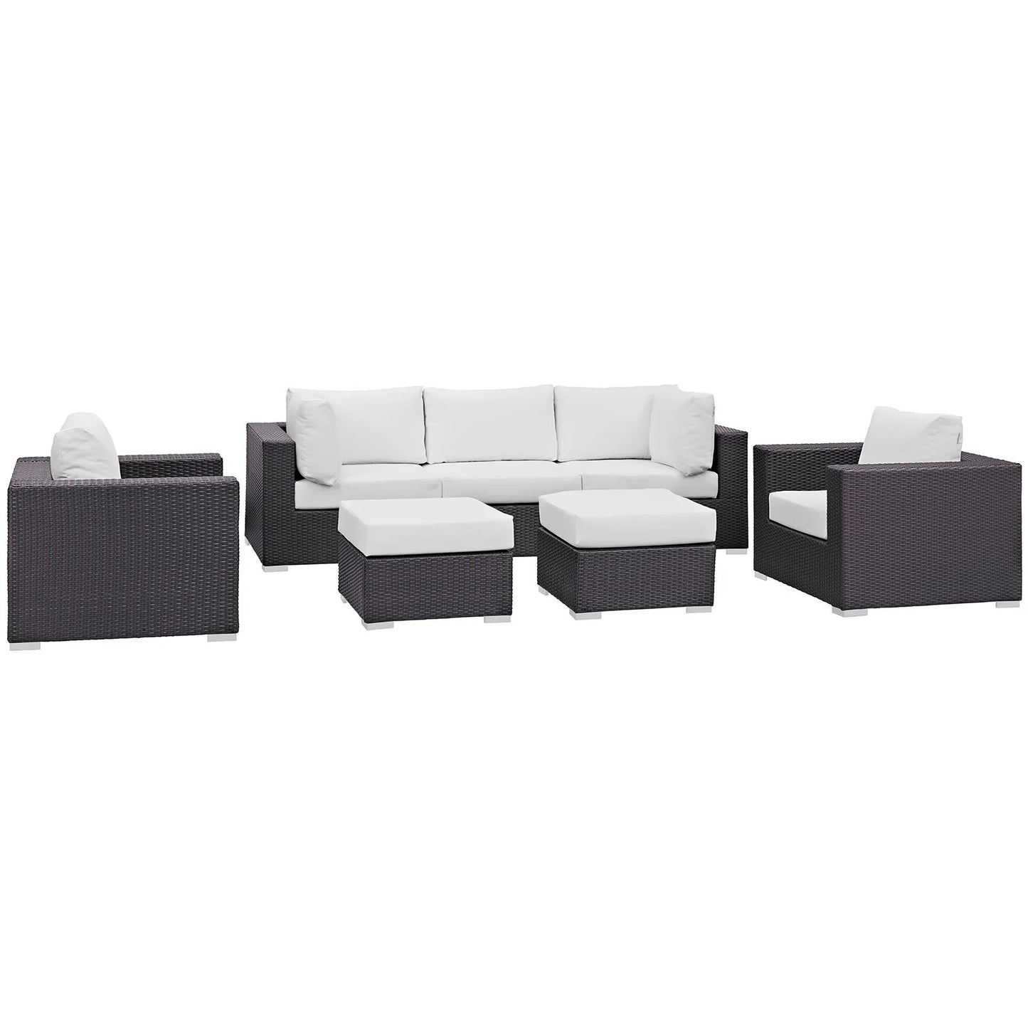Convene 7-Piece Outdoor Patio Sectional Set – Spacious, Stylish Seating for Ultimate Relaxation