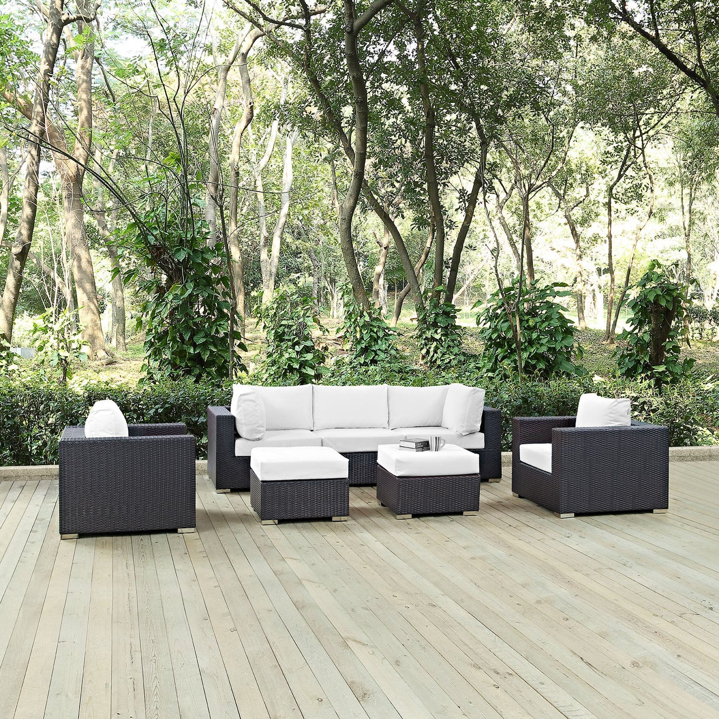 Convene 7-Piece Outdoor Patio Sectional Set – Spacious, Stylish Seating for Ultimate Relaxation