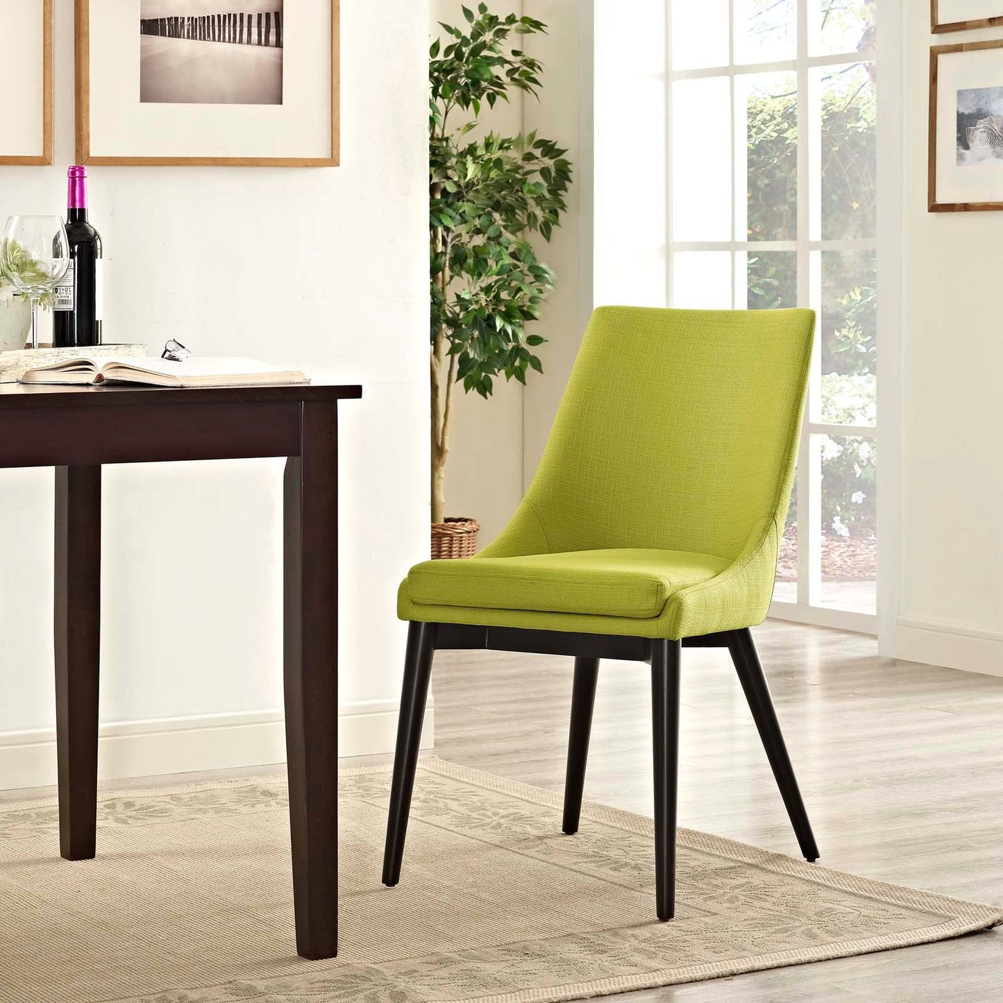 Viscount Fabric Dining Chair – Elegant Silhouette with Comfortable Modern Seating