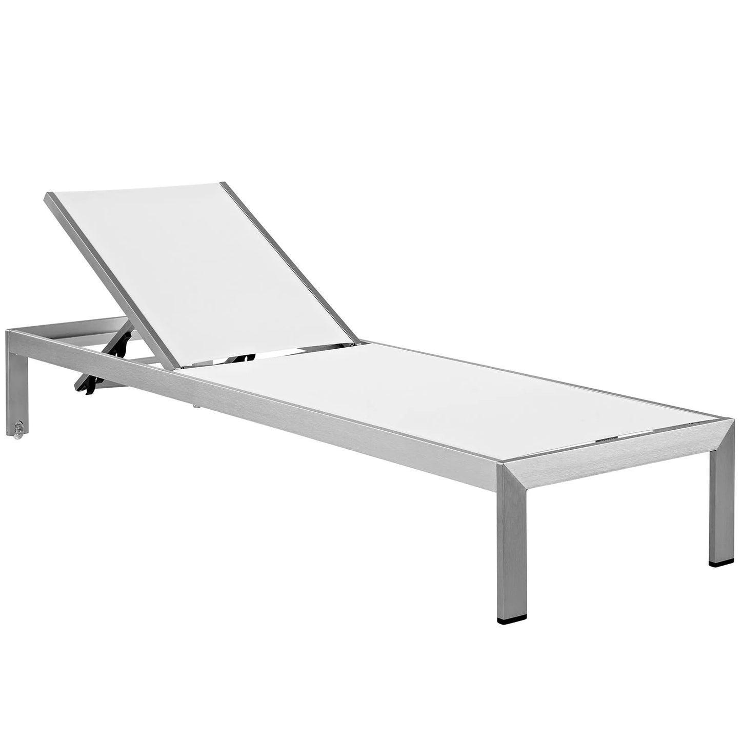 Shore Outdoor Patio Aluminum Mesh Chaise - Comfortable & Durable Lounge Chair for Outdoor Relaxation