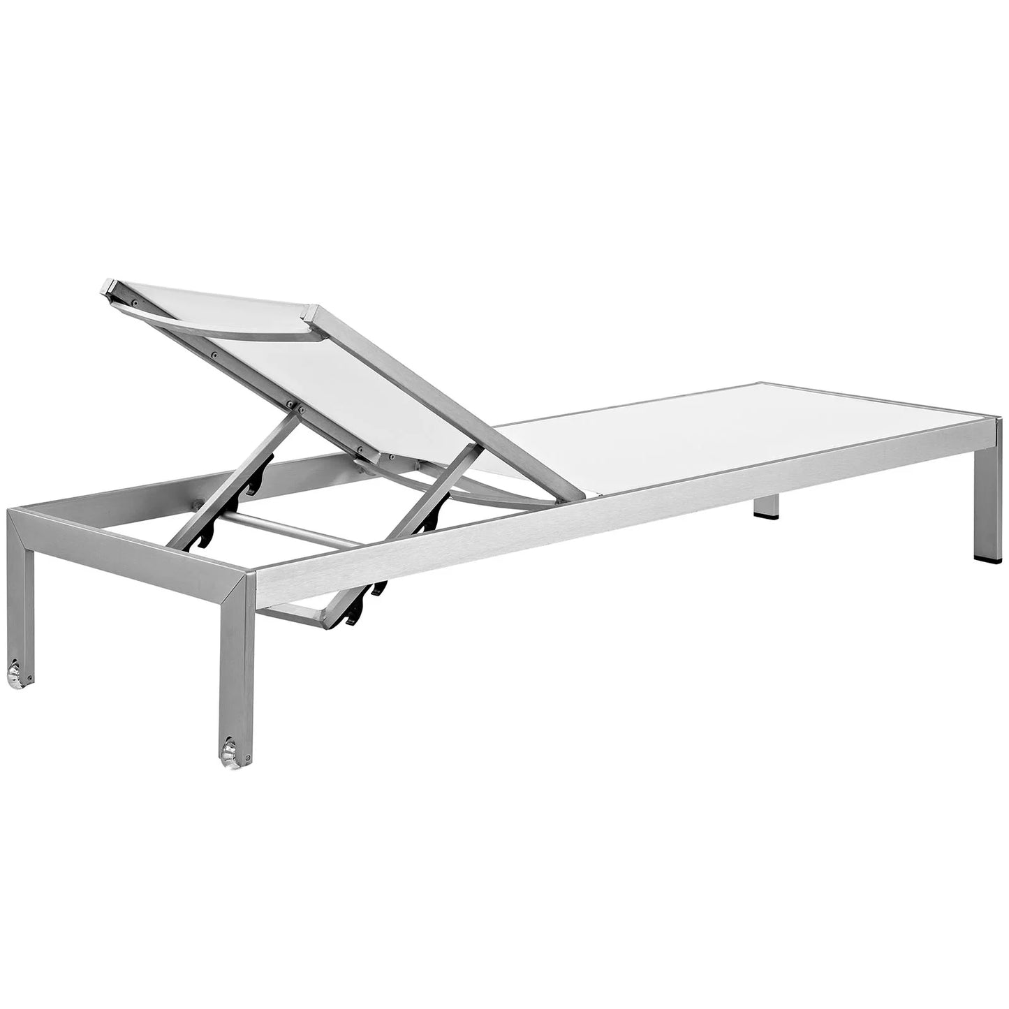 Shore Outdoor Patio Aluminum Mesh Chaise - Comfortable & Durable Lounge Chair for Outdoor Relaxation