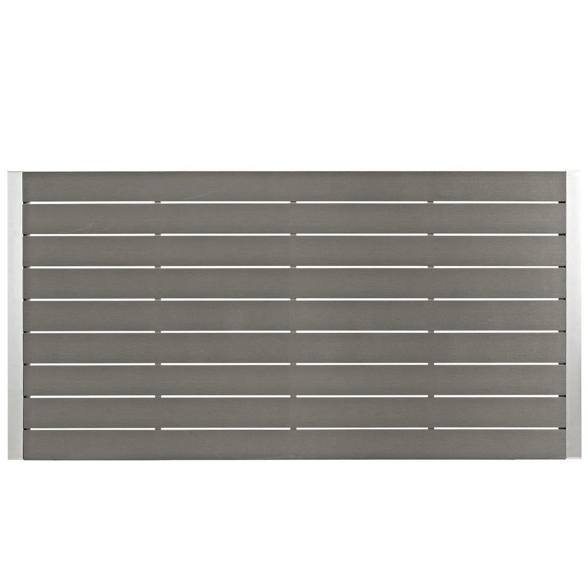 Shore 7-Piece Outdoor Patio Aluminum Dining Set in Silver and Black - Sleek and Durable Dining Set for Modern Outdoor Entertaining