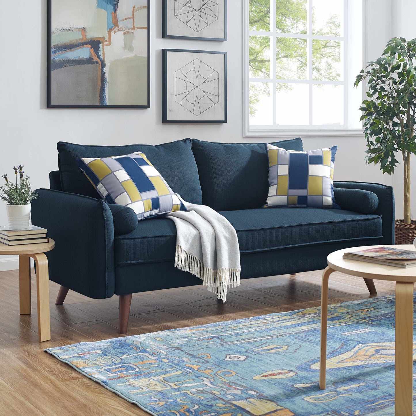 Revive Upholstered Fabric Sofa – Comfortable and Stylish Seating with a Soft, Modern Finish