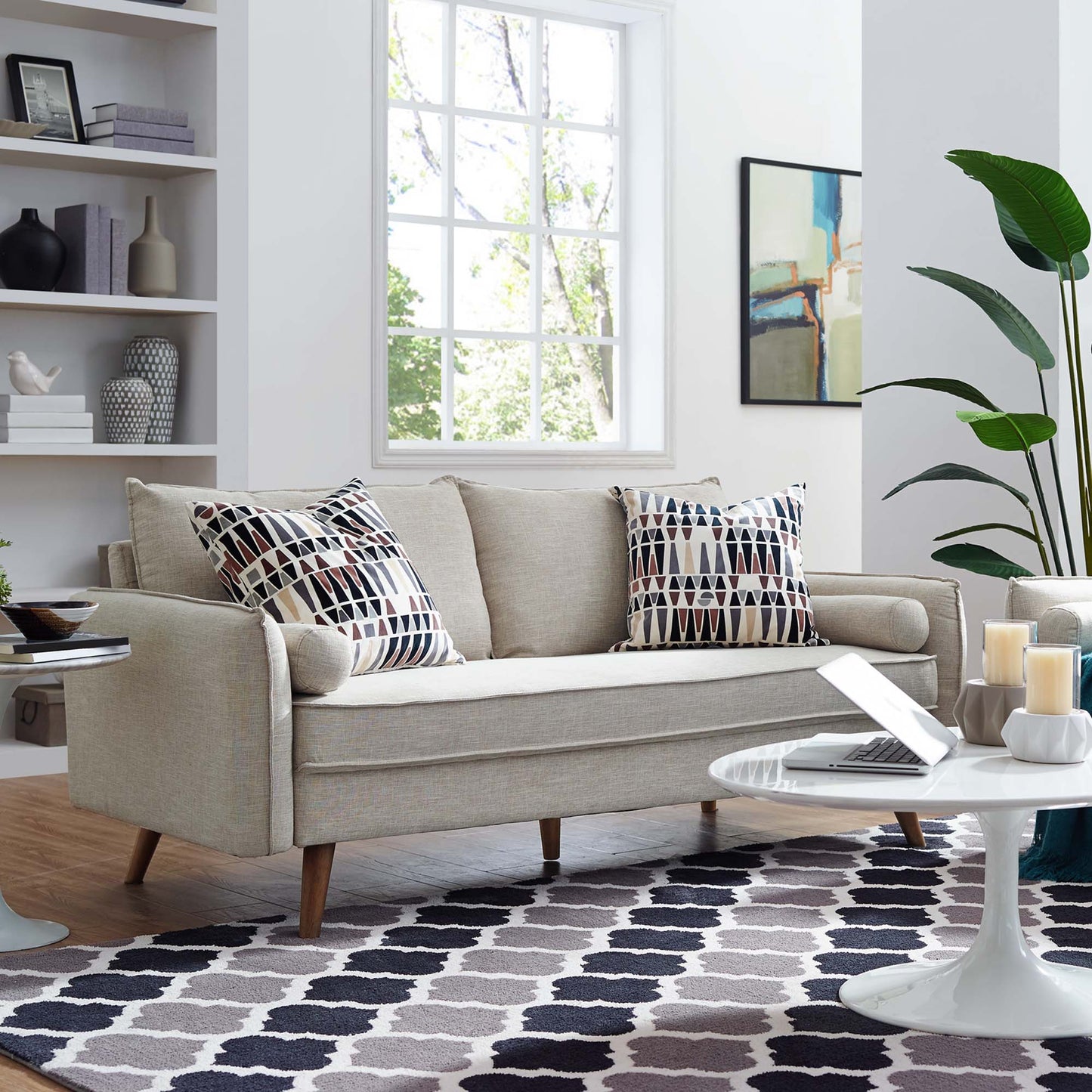 Revive Upholstered Fabric Sofa – Comfortable and Stylish Seating with a Soft, Modern Finish