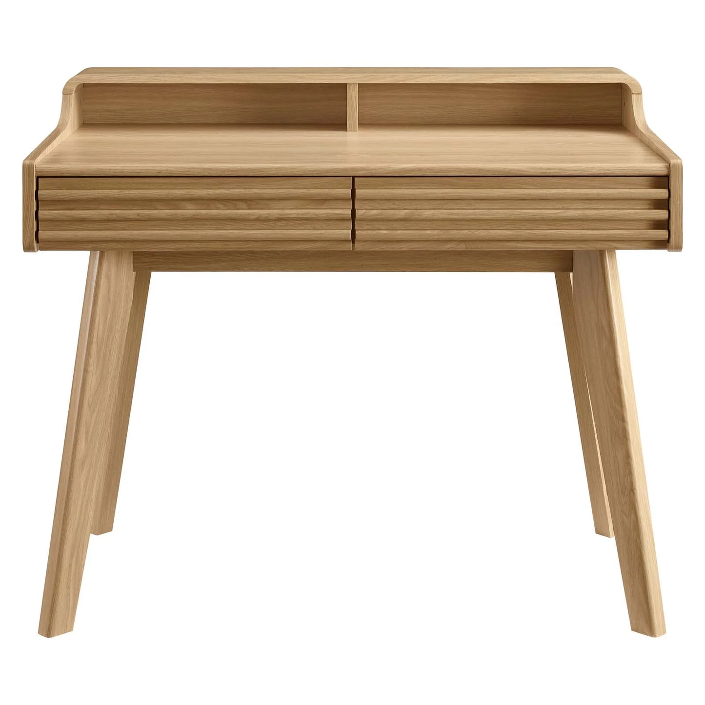 Render Writing Desk β Mid-Century Modern Style with Smooth Walnut Finish & Full-Extension Drawers