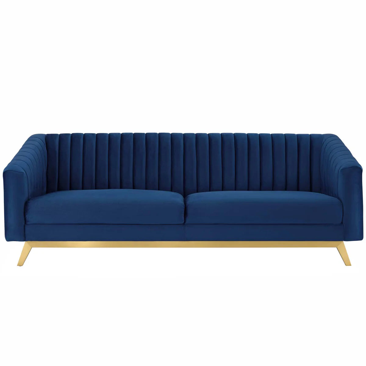 Valiant Vertical Channel Tufted Performance Velvet Sofa - Luxurious and Stylish Seating for Sophisticated Living Spaces