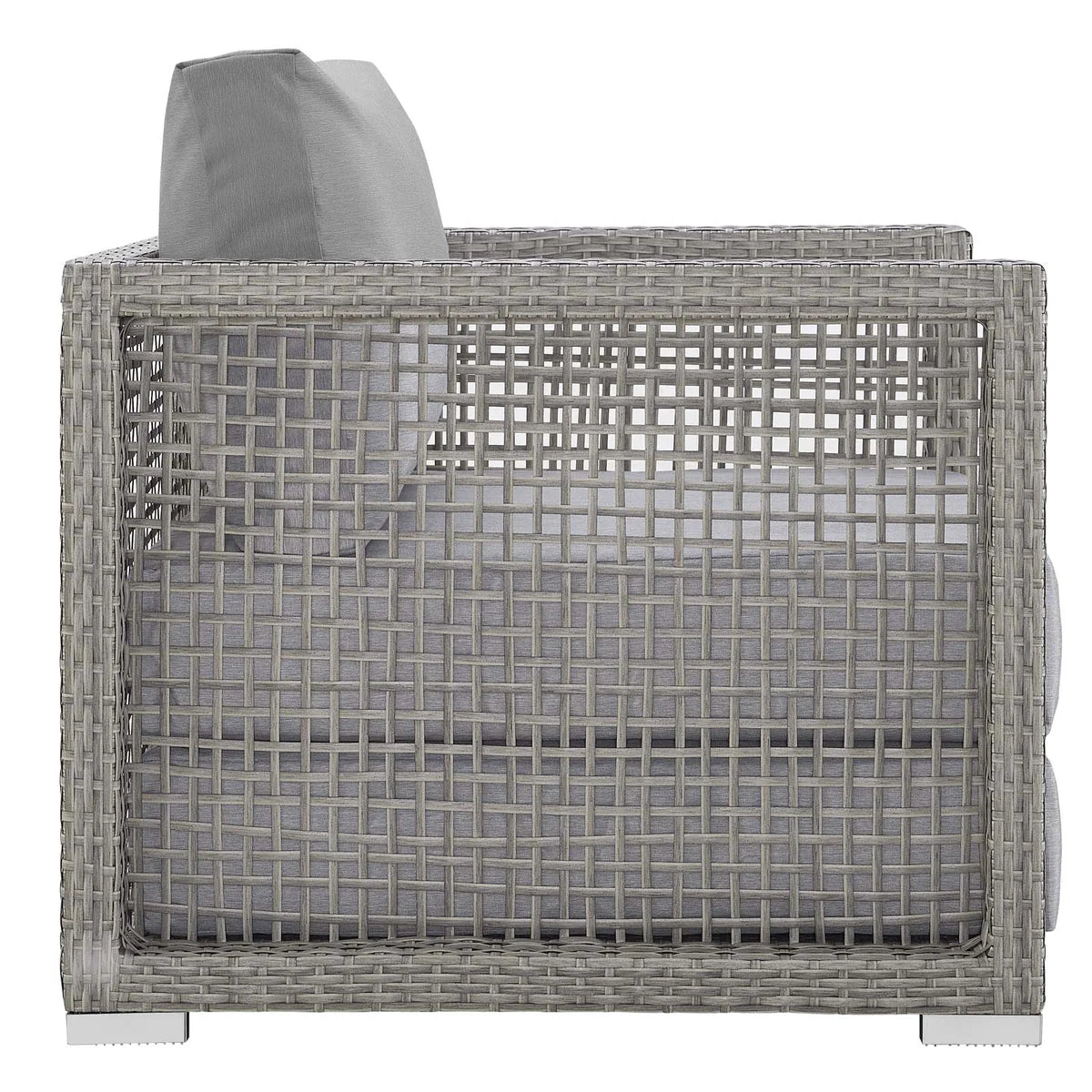 Aura 3-Piece Outdoor Patio Wicker Rattan Set - Cozy and Stylish Seating for Compact Outdoor Spaces