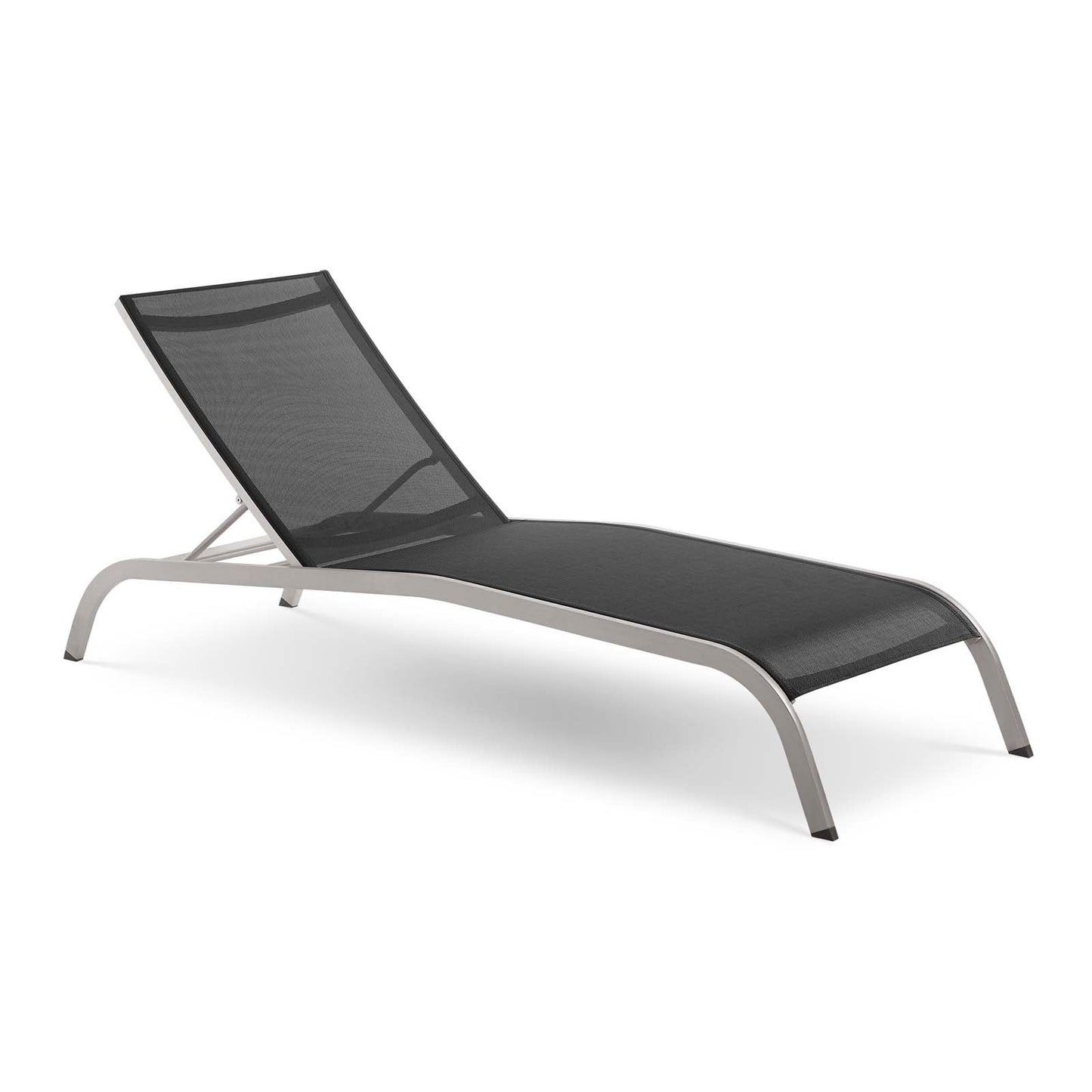 Savannah Mesh Chaise Outdoor Patio Aluminum Lounge Chair - Comfortable & Stylish Lounge Seating for Outdoors